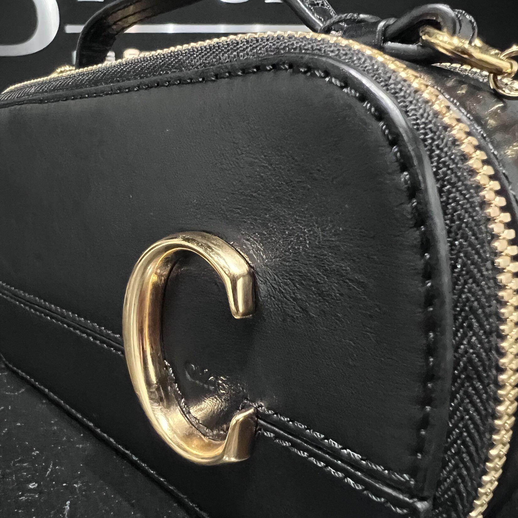 Chloe SOLD- Chloe C Crossbody Black GHW