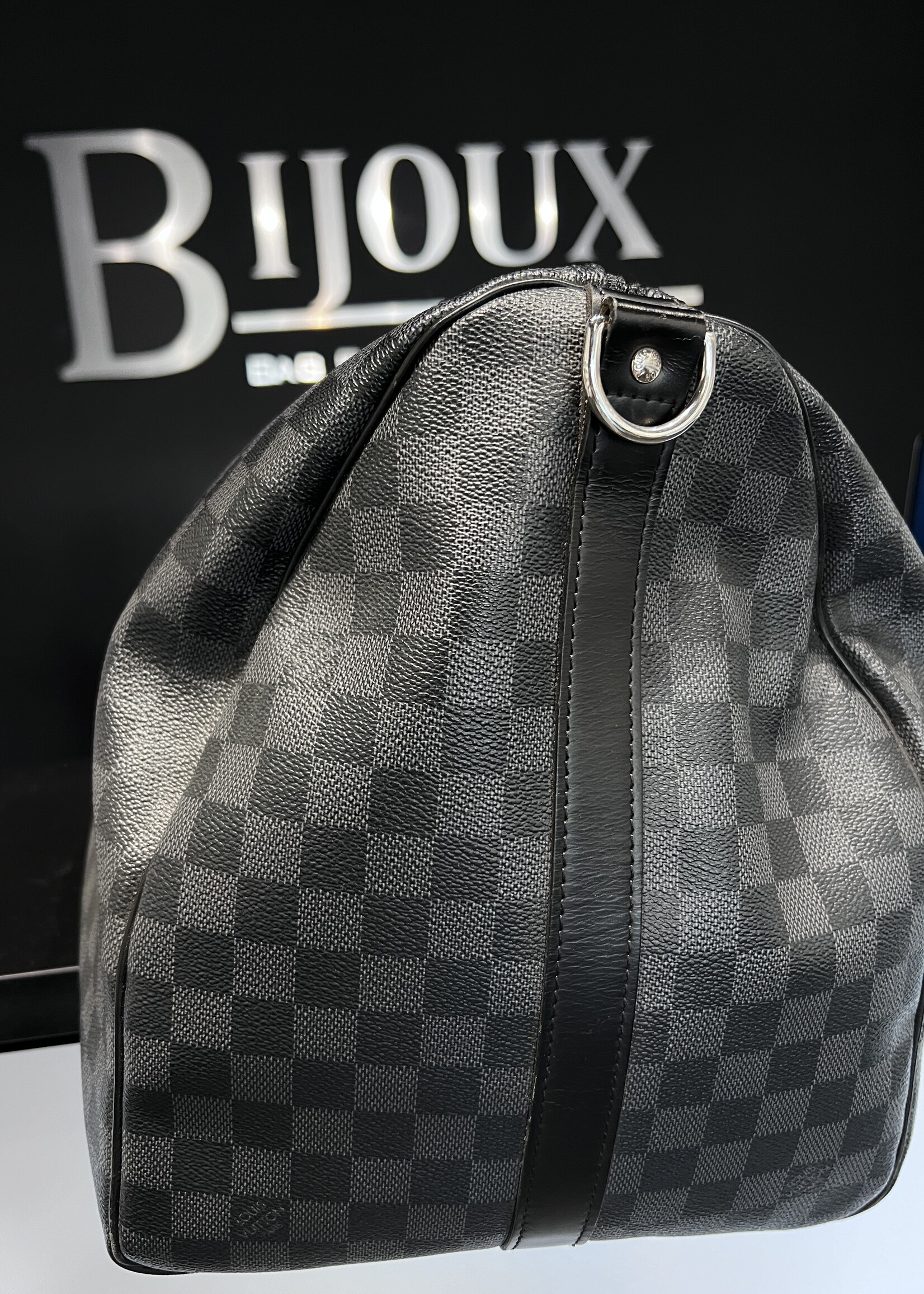 Louis Vuitton SOLD- Louis Vuitton Keepall 55 Bandouliere Damier Ebene