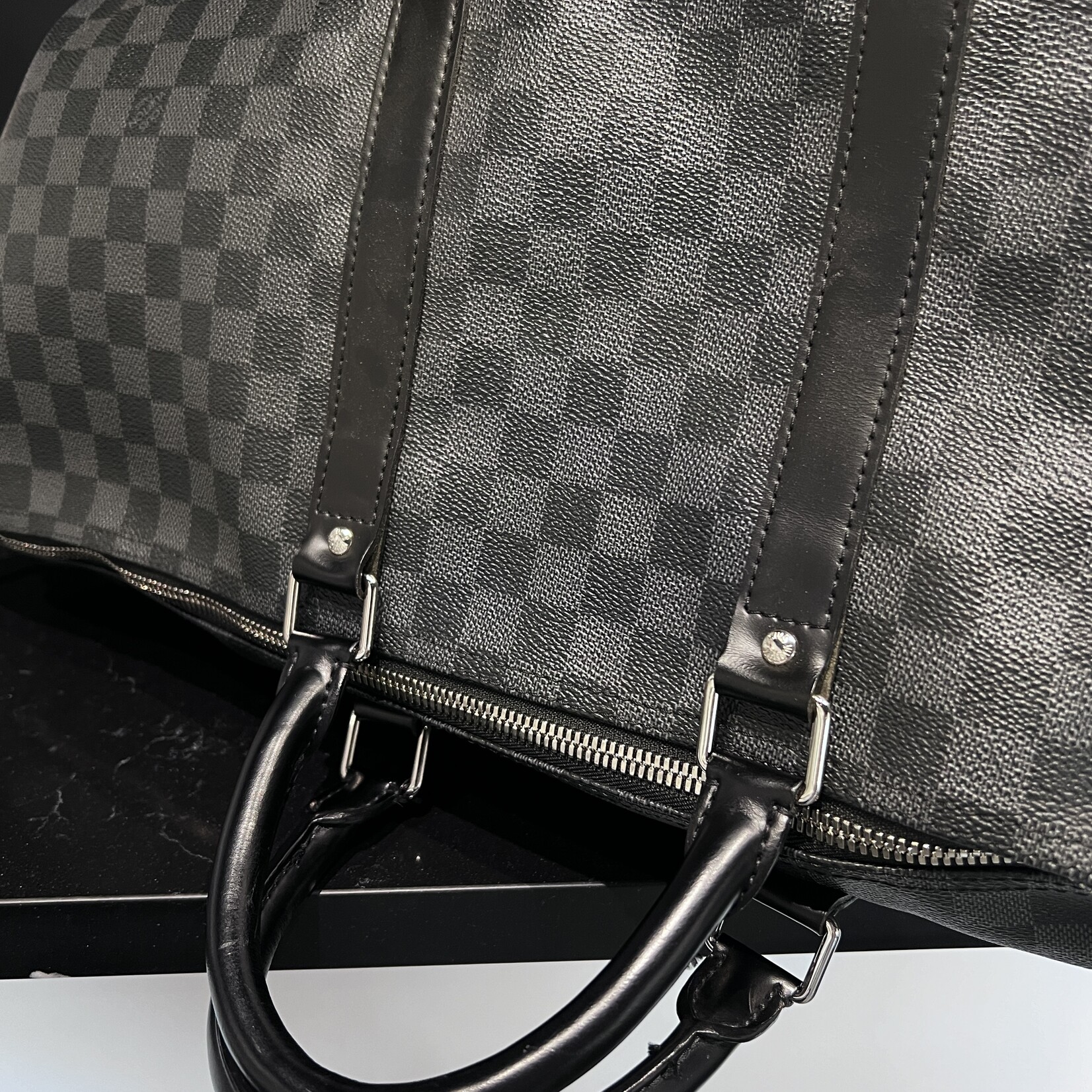 Louis Vuitton SOLD- Louis Vuitton Keepall 55 Bandouliere Damier Ebene
