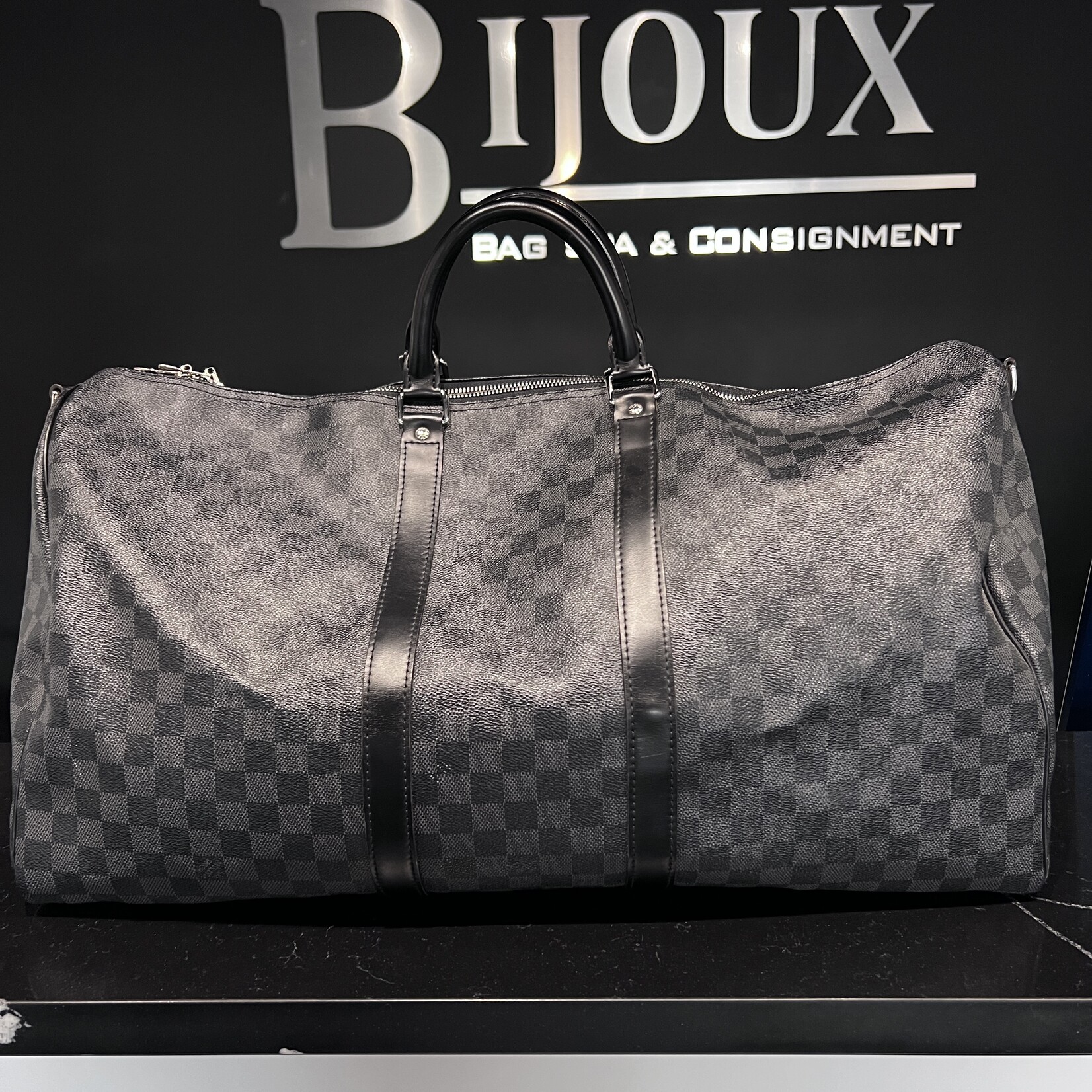 Louis Vuitton SOLD- Louis Vuitton Keepall 55 Bandouliere Damier Ebene