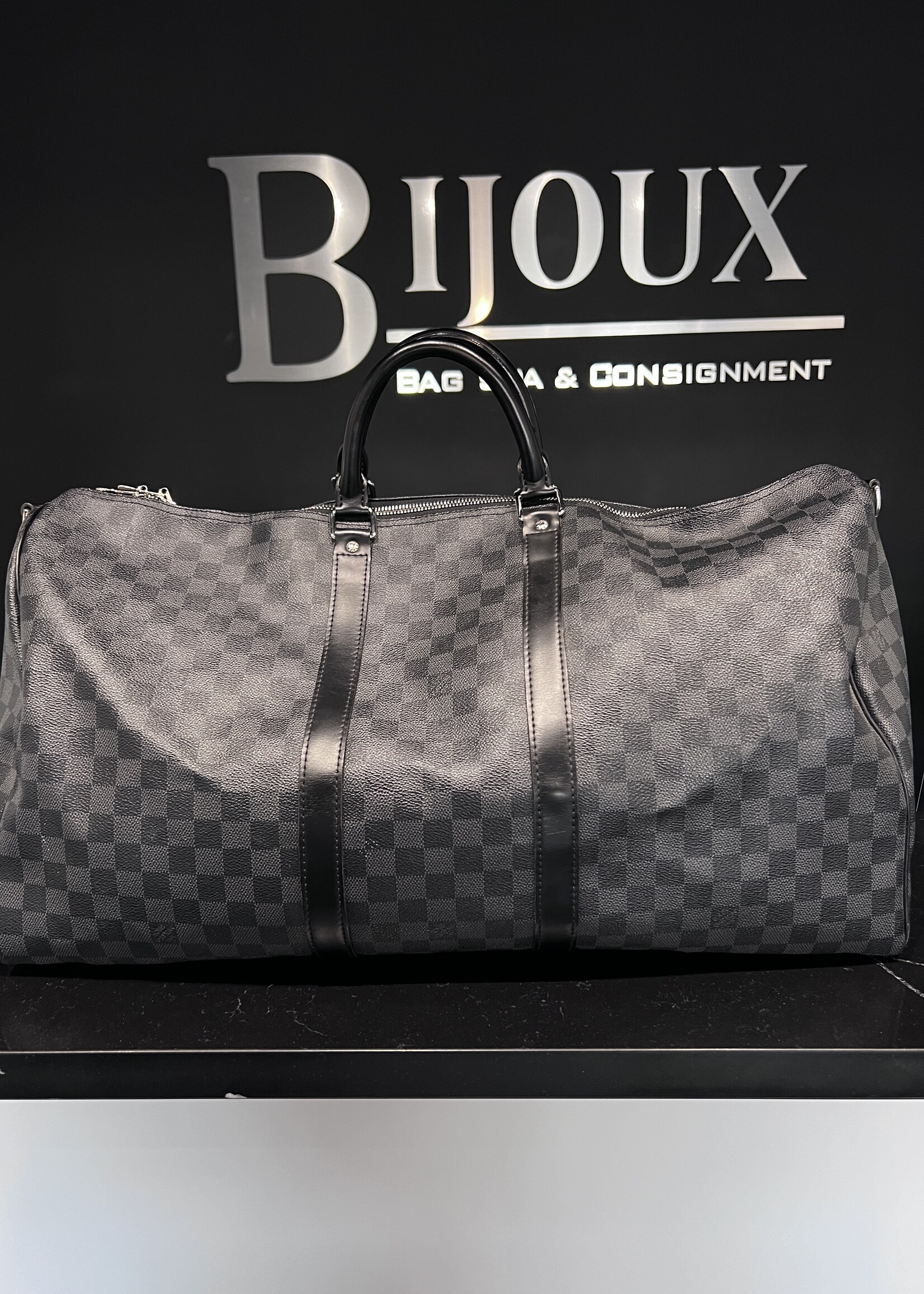 Louis Vuitton SOLD- Louis Vuitton Keepall 55 Bandouliere Damier Ebene