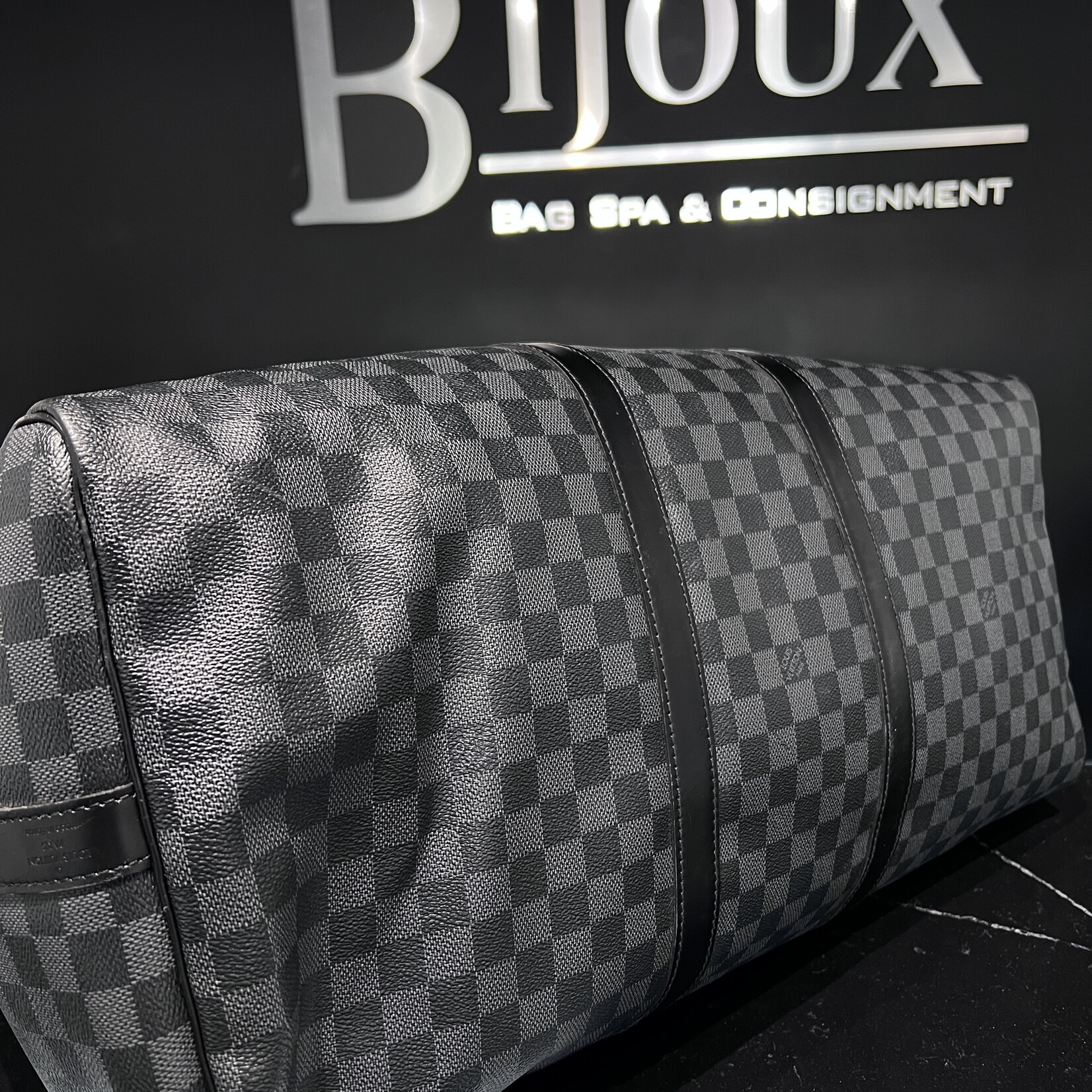 Louis Vuitton SOLD- Louis Vuitton Keepall 55 Bandouliere Damier Ebene