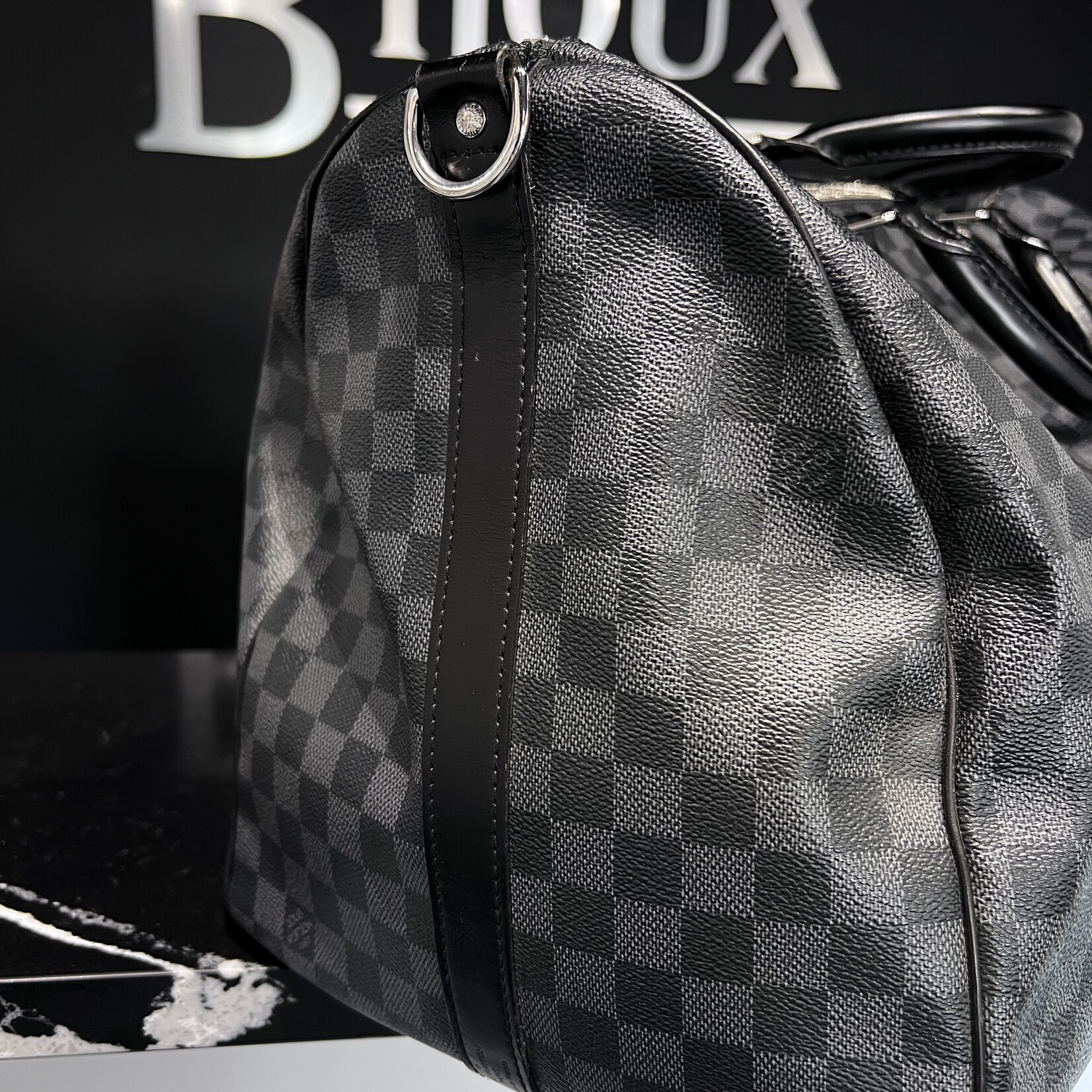 Louis Vuitton SOLD- Louis Vuitton Keepall 55 Bandouliere Damier Ebene