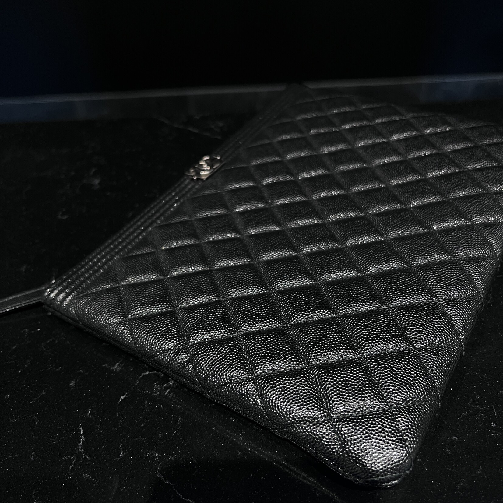 Chanel Chanel Boy Caviar Clutch