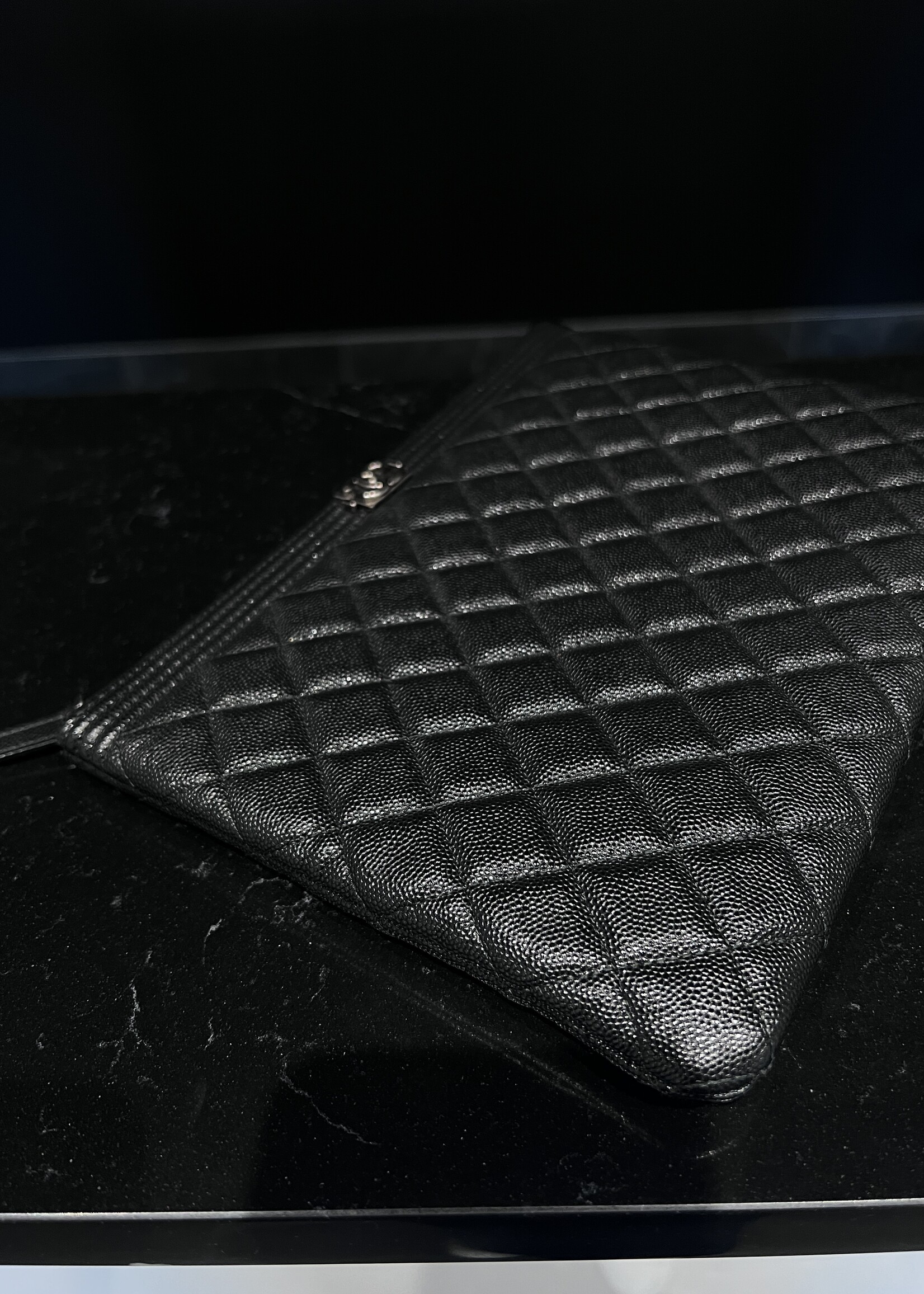 Chanel SOLD - Chanel Boy Caviar Clutch