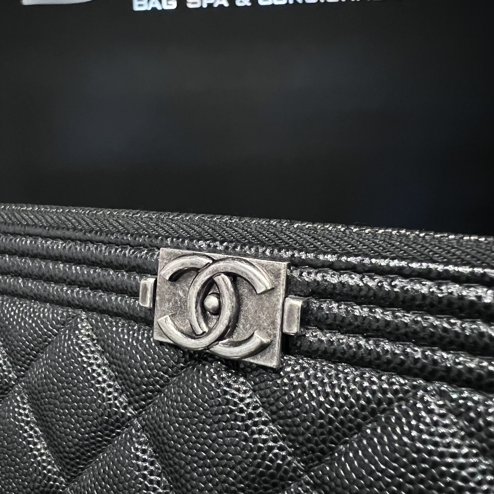 Chanel Chanel Boy Caviar Clutch