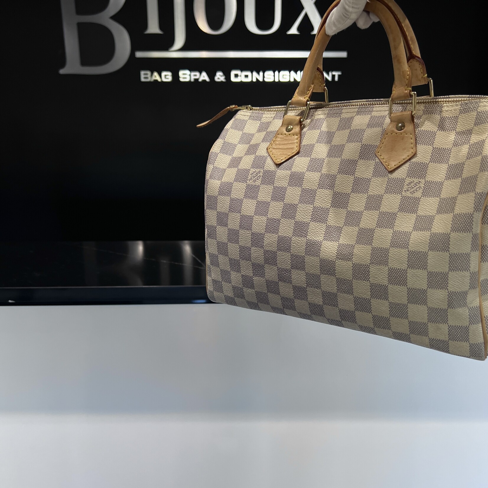 Louis Vuitton Louis Vuitton Speedy 25 Damier Azur