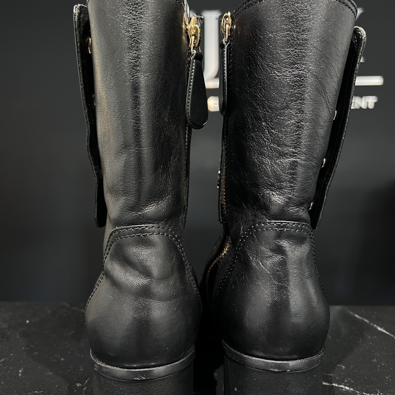 Chanel SOLD- Chanel Logo Boots 38.5