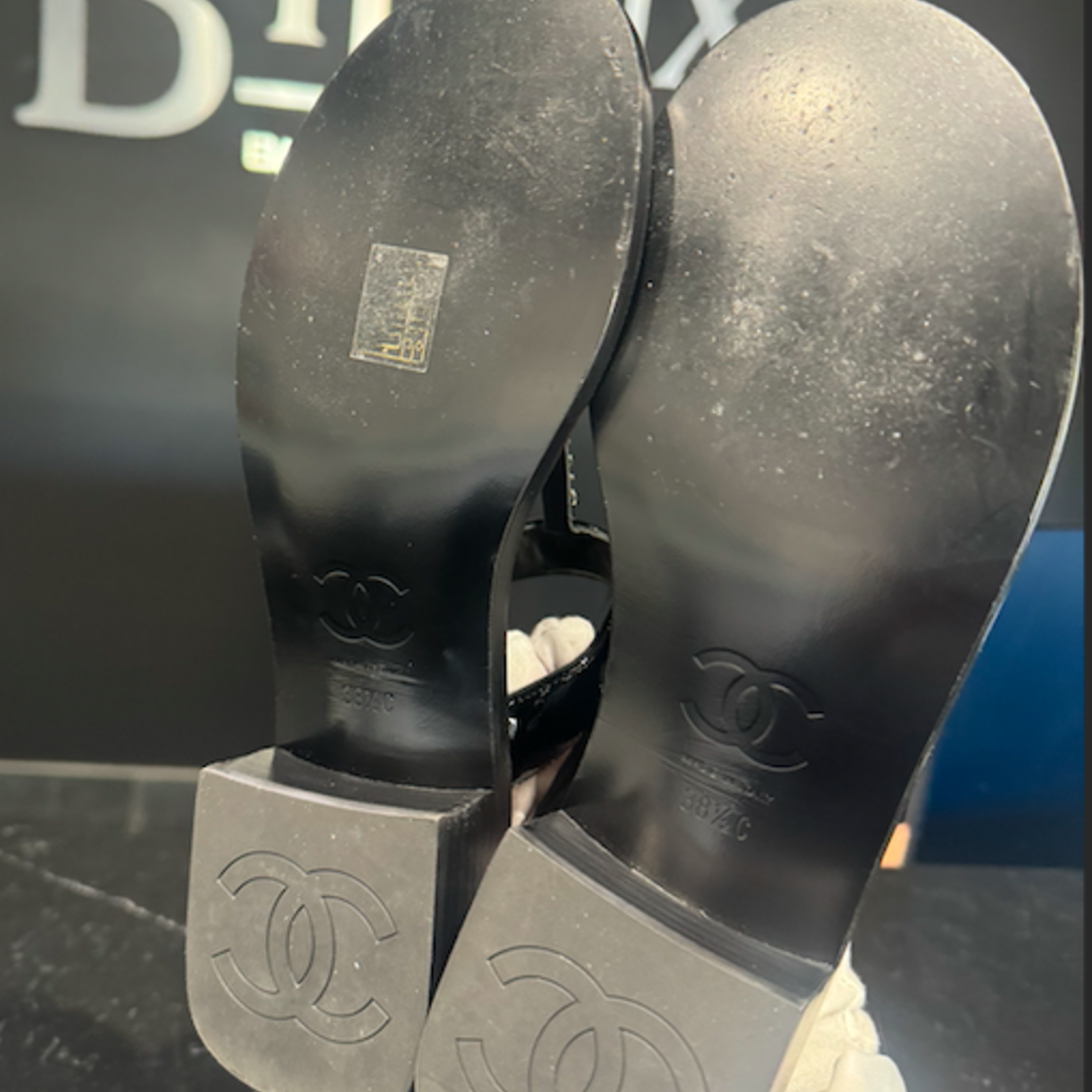Chanel SOLD- Chanel Black Sandals 38.5