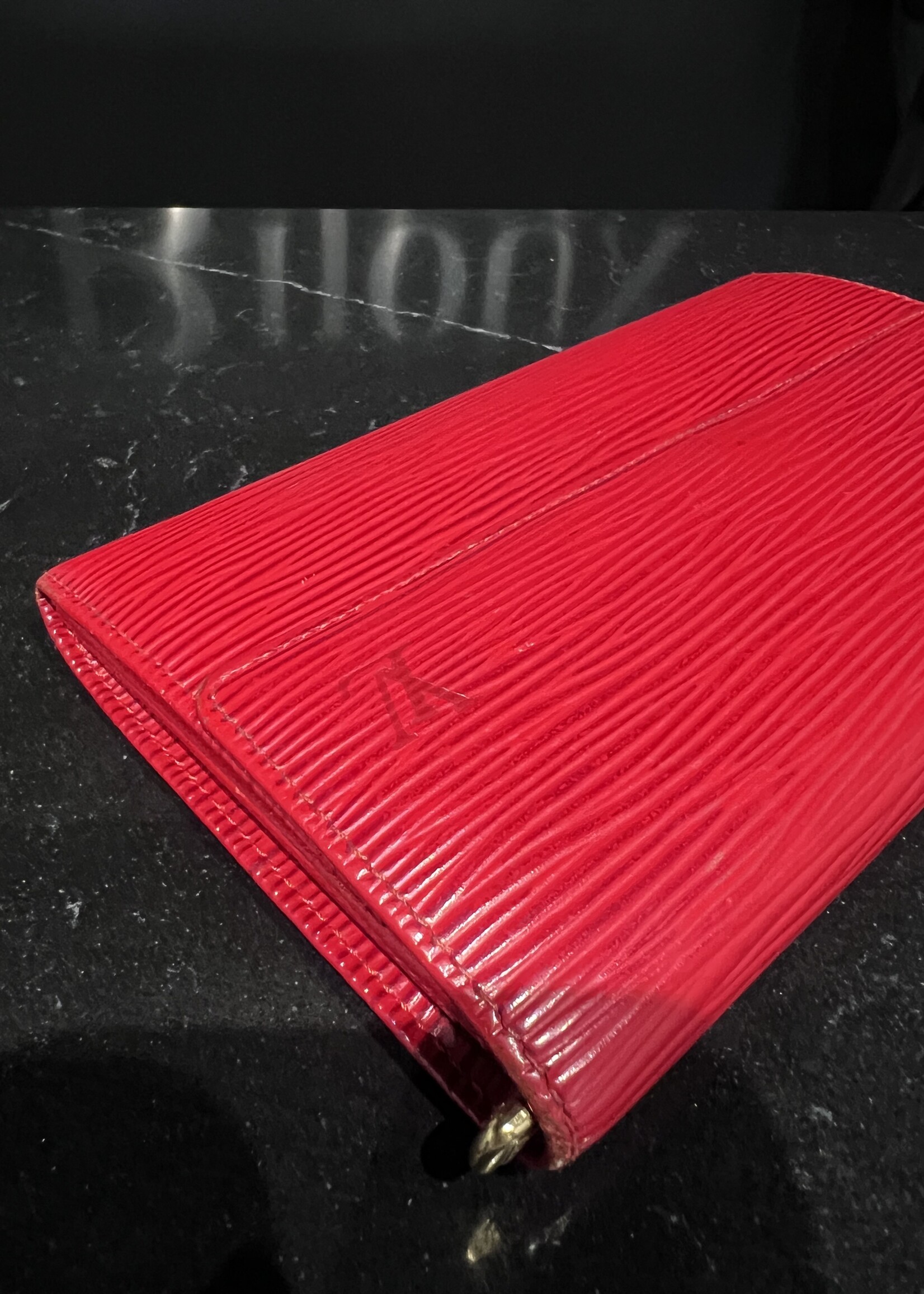 Louis Vuitton Louis Vuitton Sarah Epi Red Wallet