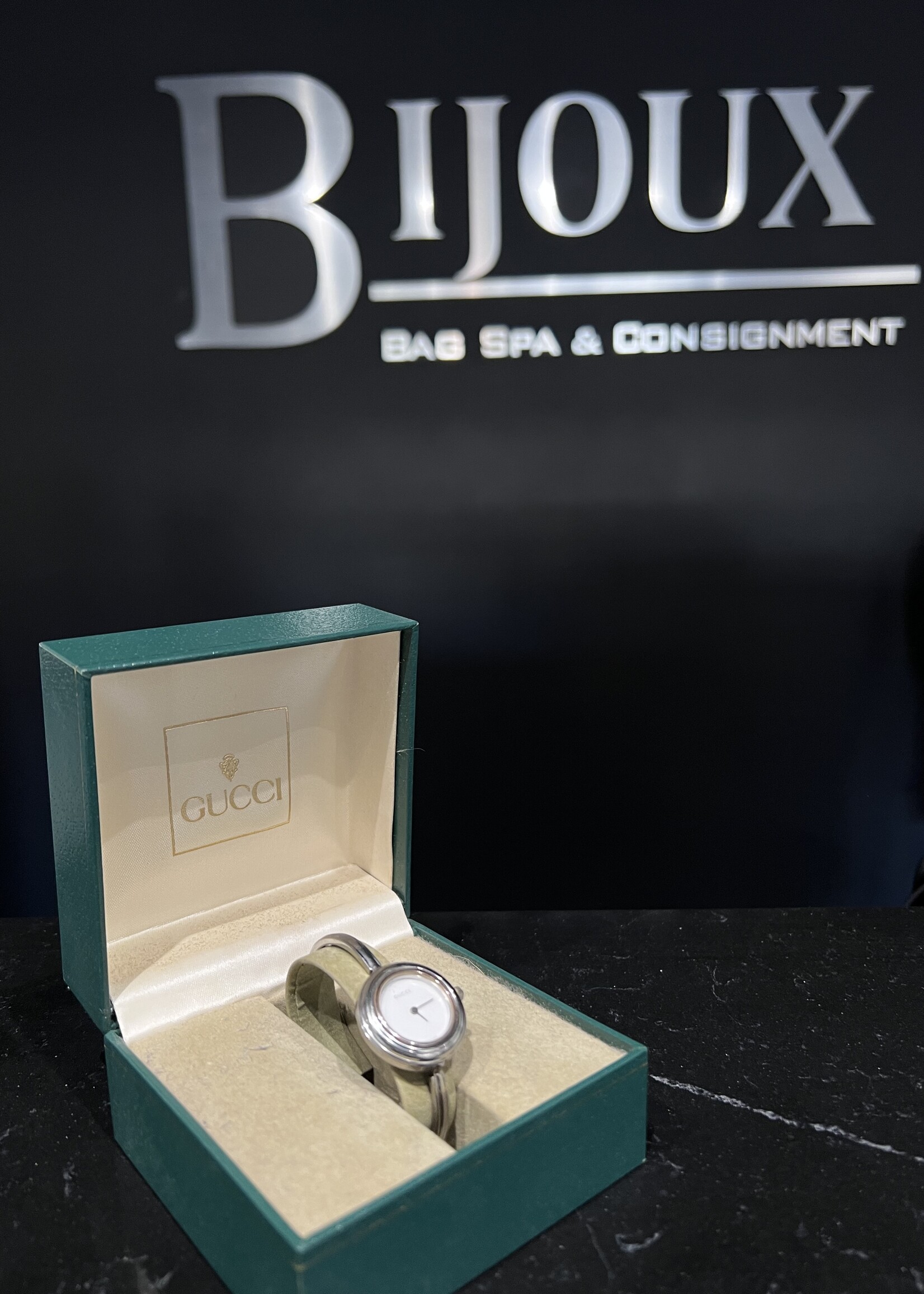 Gucci SOLD- Gucci Bezel Watch Stainless Steel