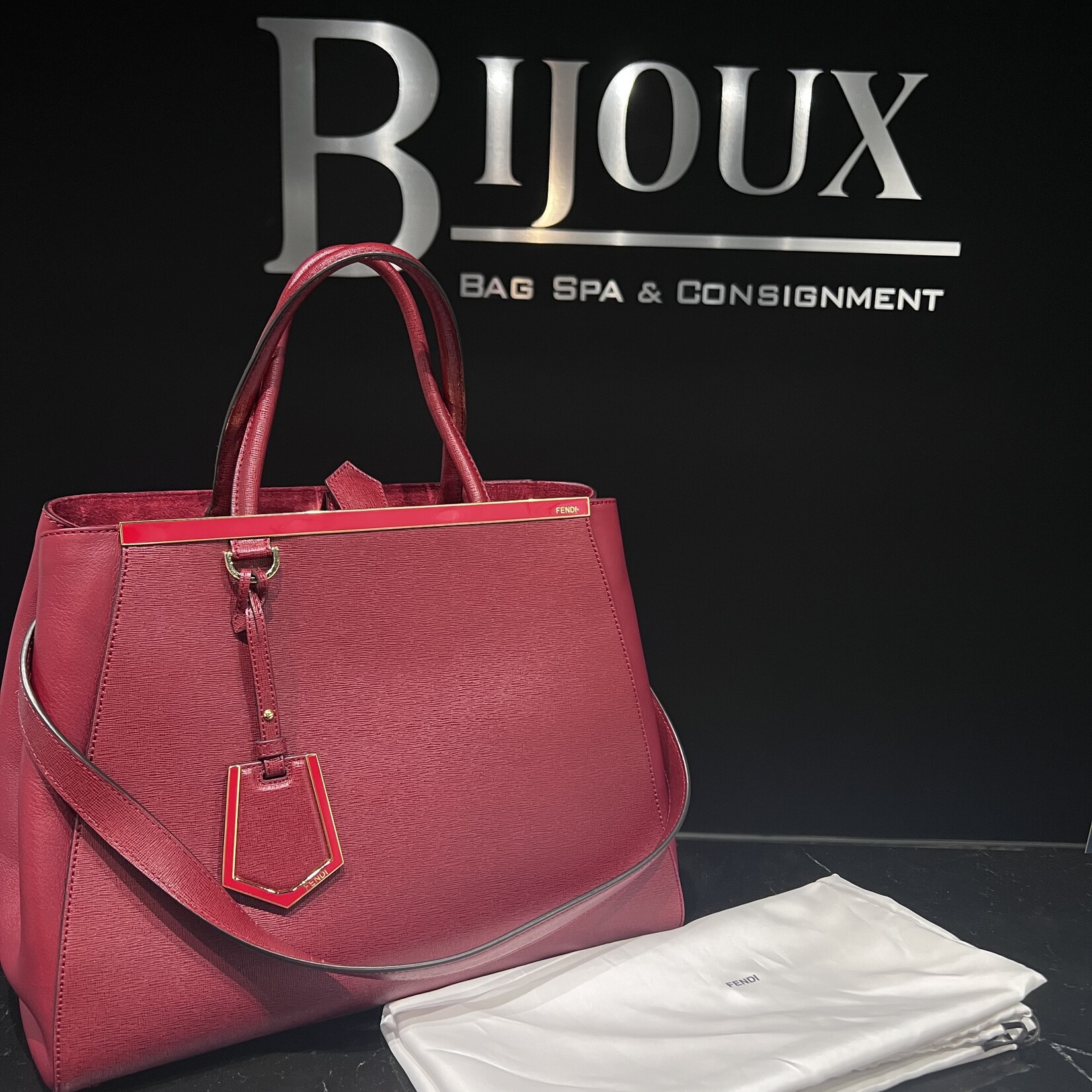 Fendi SOLD- Fendi Jours Red Handbag