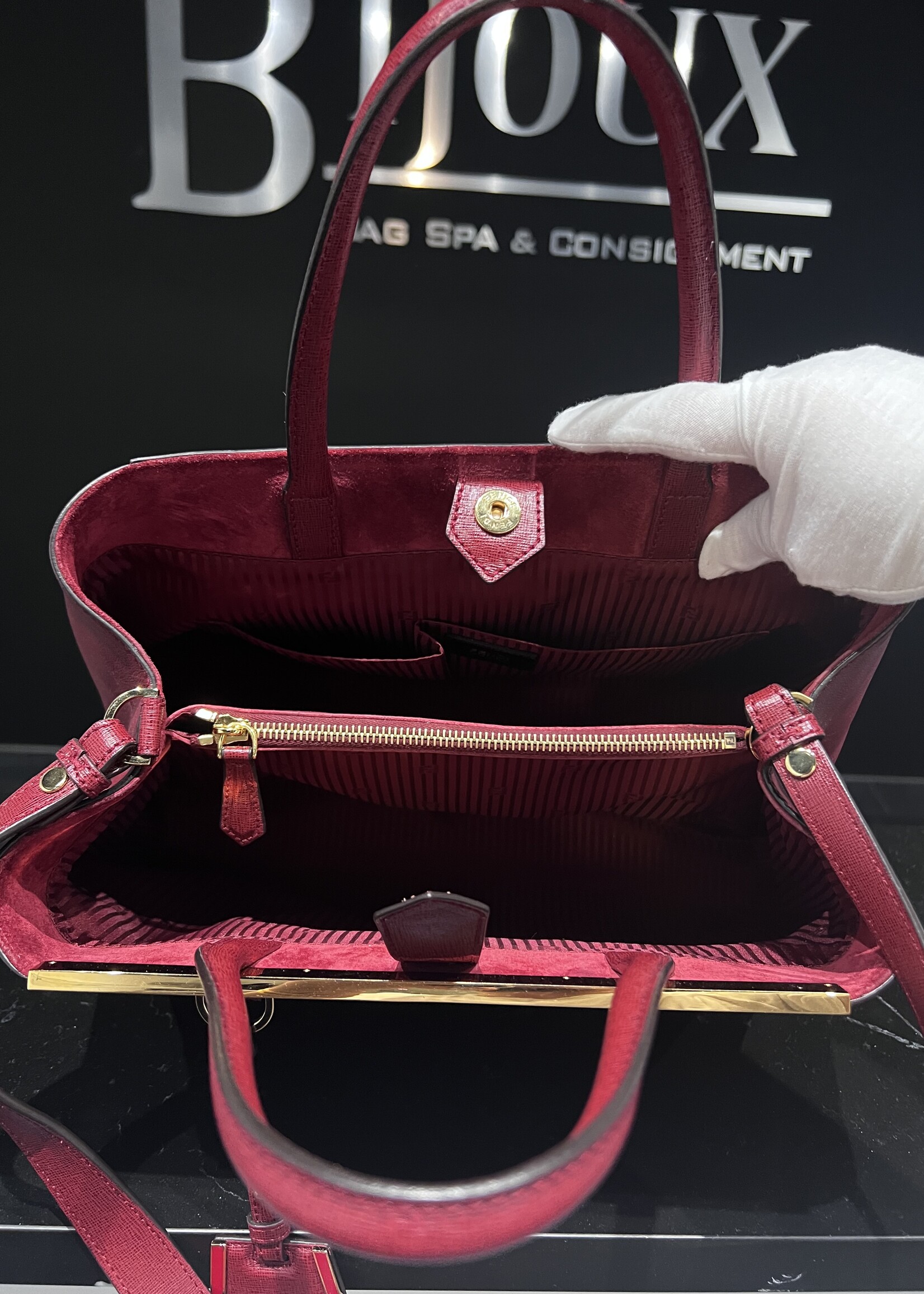 Fendi SOLD- Fendi Jours Red Handbag