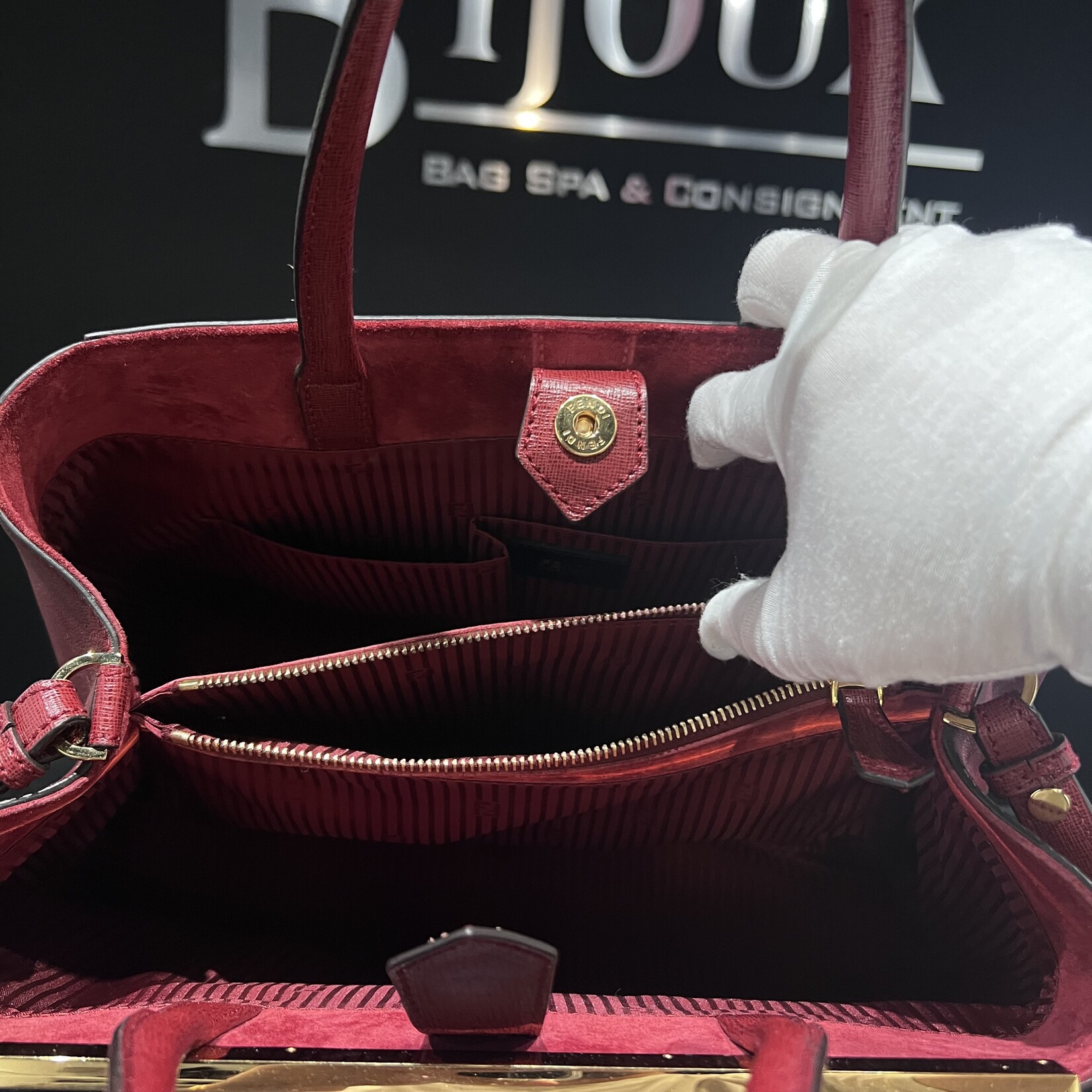 Fendi SOLD- Fendi Jours Red Handbag