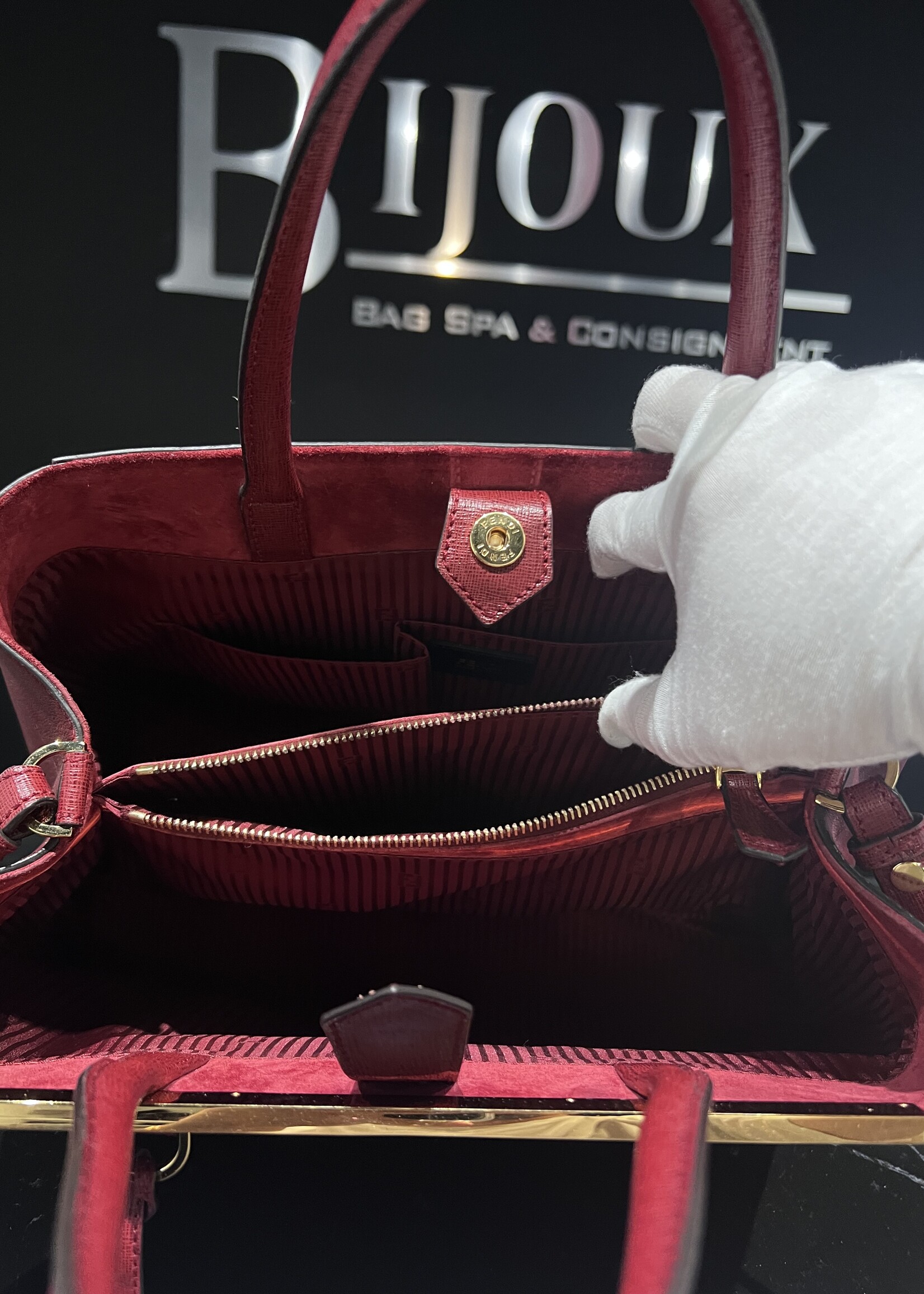 Fendi SOLD- Fendi Jours Red Handbag