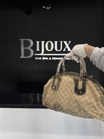 Gucci SOLD - Gucci Monogram Bamboo Handle