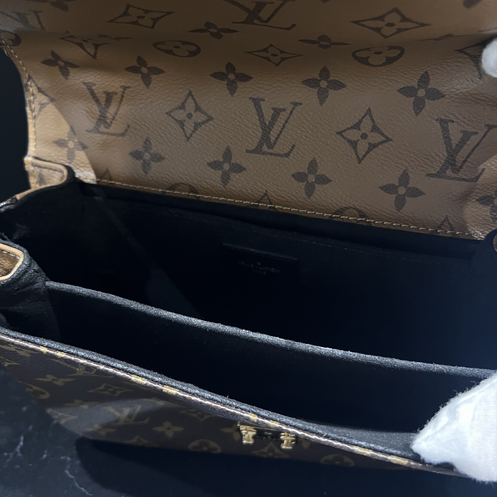 Louis Vuitton SOLD- Louis Vuitton Monogram Reverse Pochette Metis