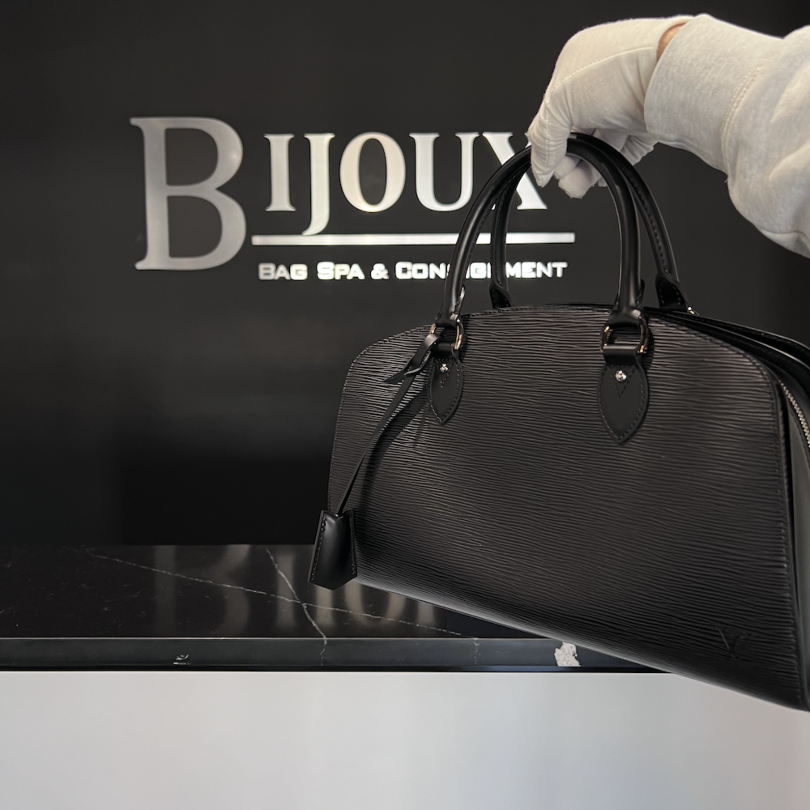 Louis Vuitton SOLD- Louis Vuitton Pont Neuf Black Epi PM