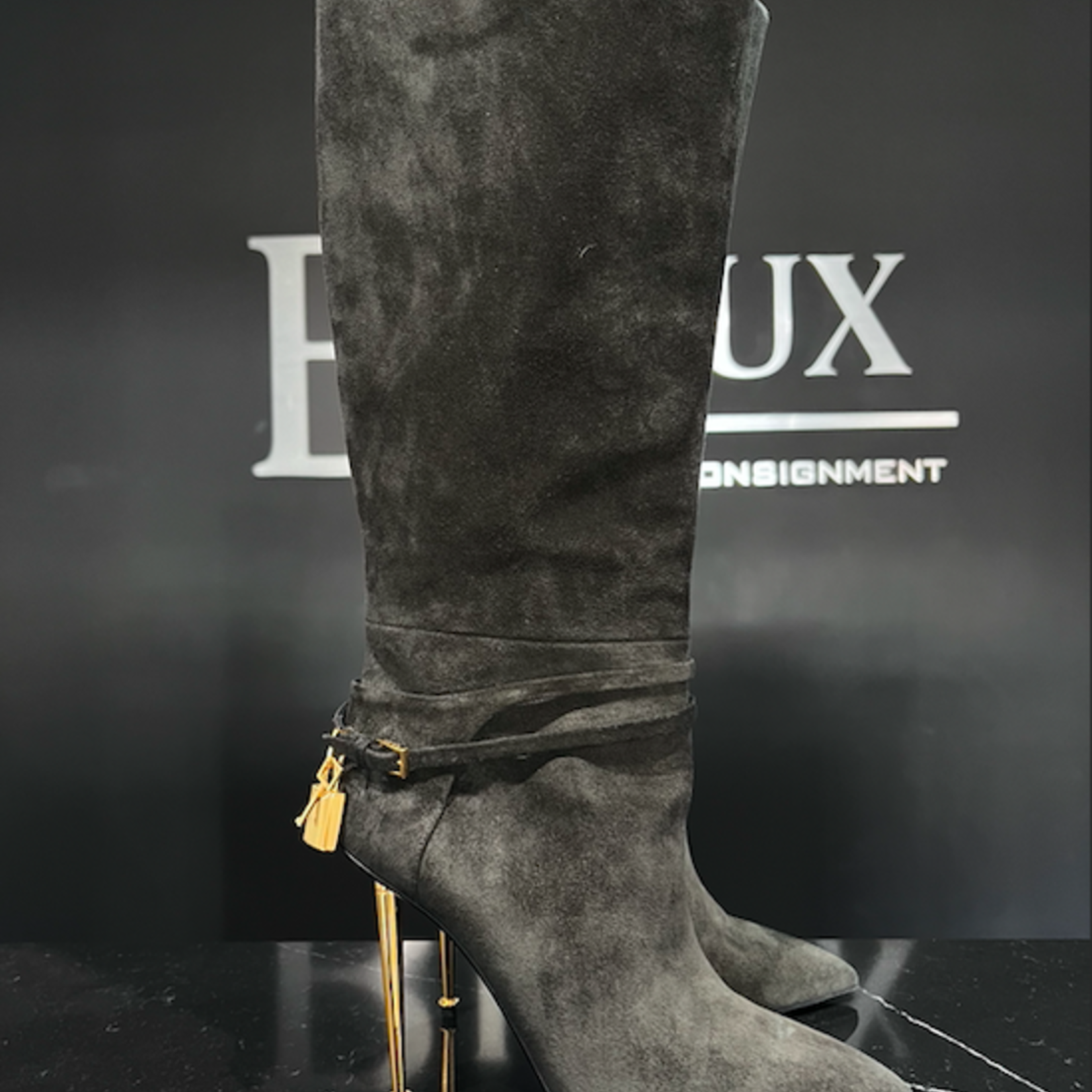 Tom Ford Tom Ford Boots 120mm Suede Knee Boots