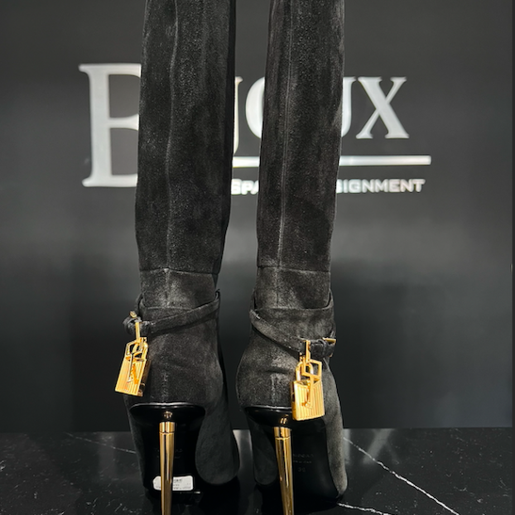 Tom Ford Tom Ford Boots 120mm Suede Knee Boots