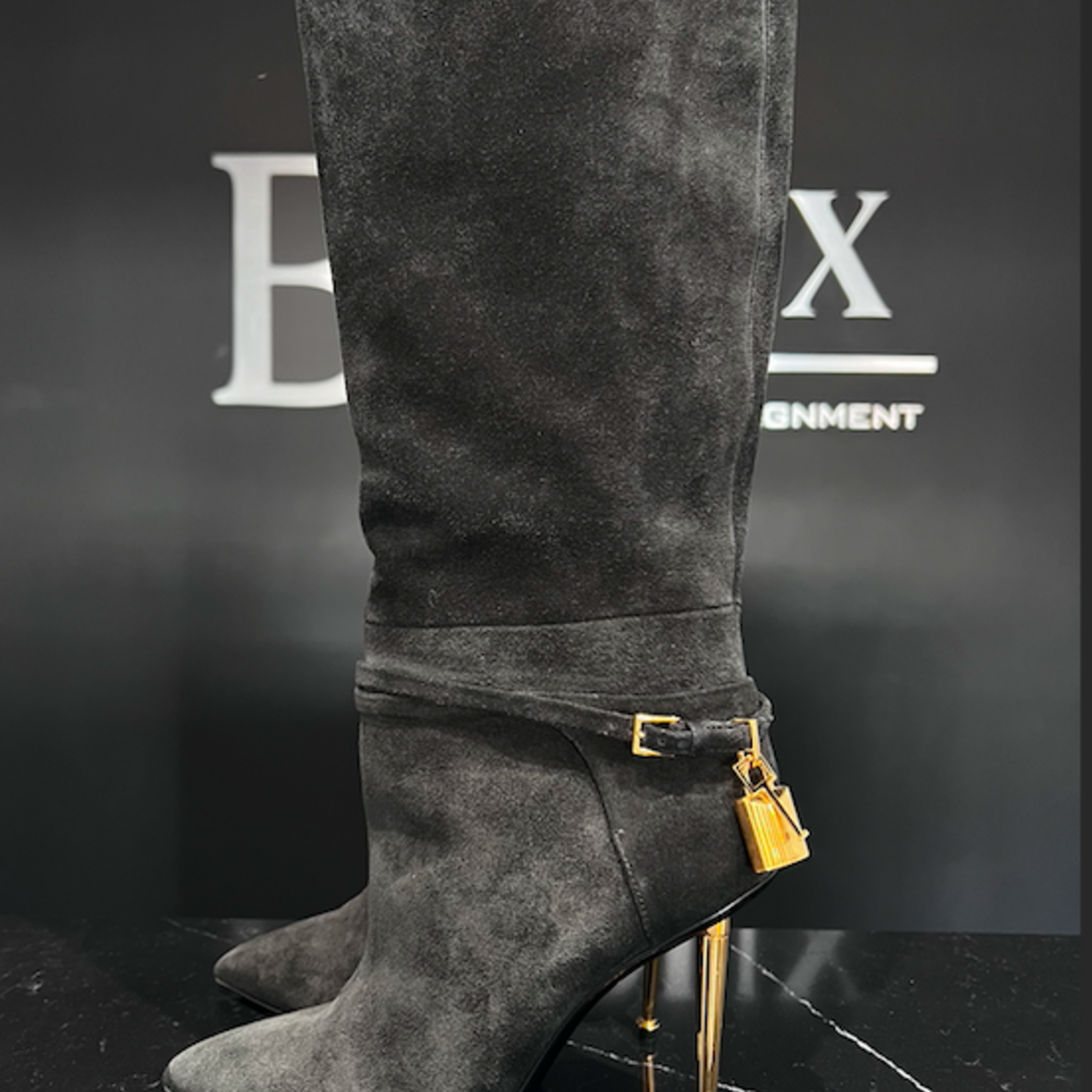 Tom Ford Tom Ford Boots 120mm Suede Knee Boots
