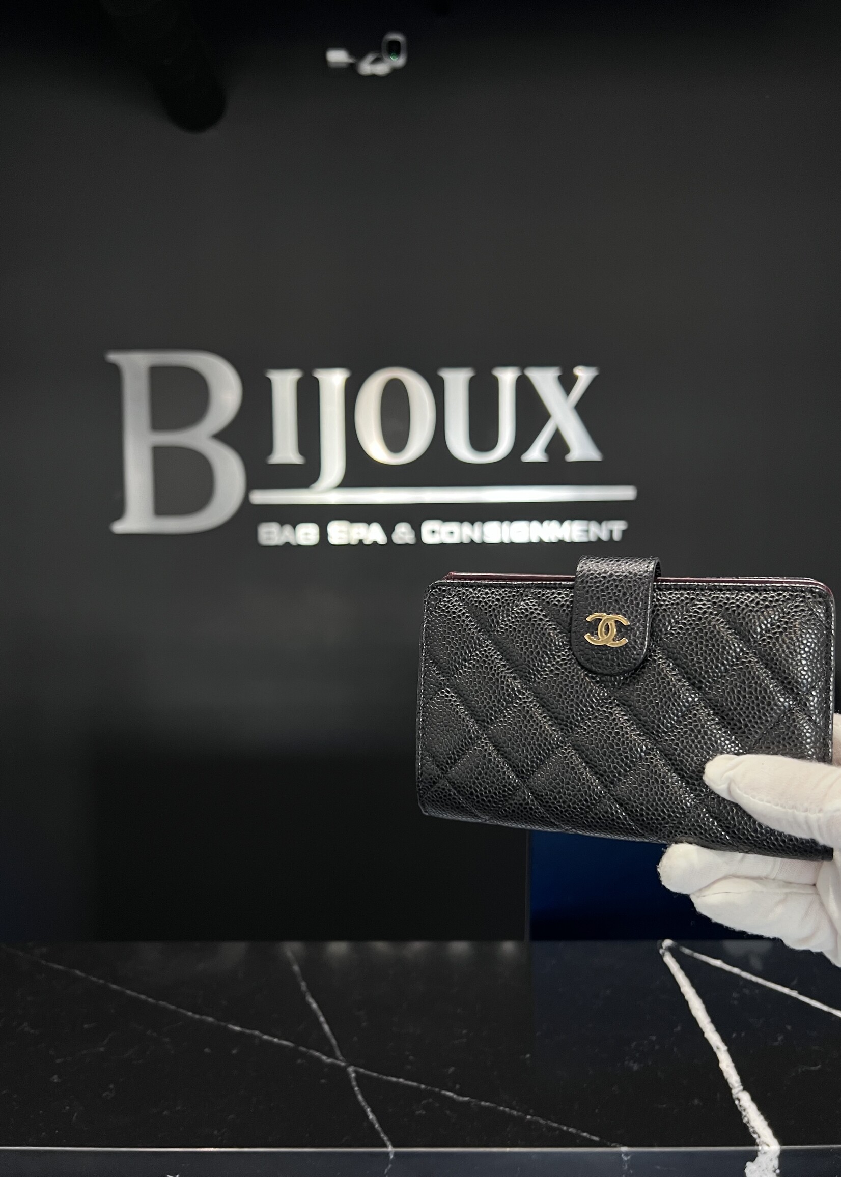 Chanel SOLD - Chanel Black Caviar Wallet