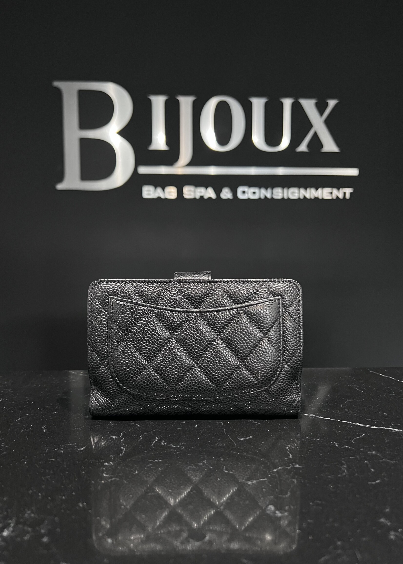 Chanel SOLD - Chanel Black Caviar Wallet