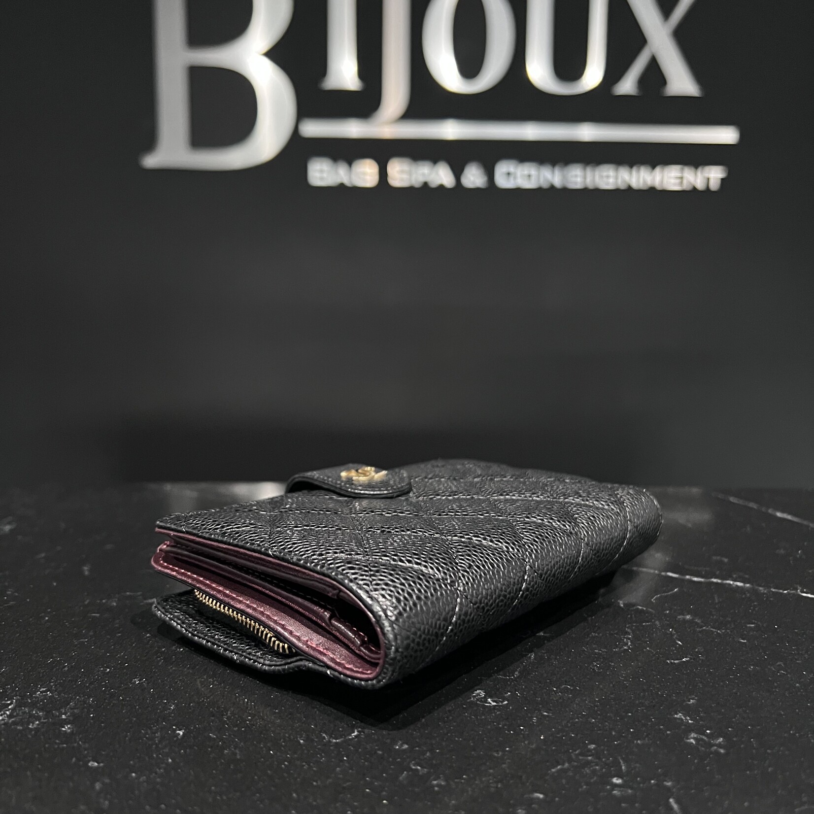 Chanel SOLD - Chanel Black Caviar Wallet