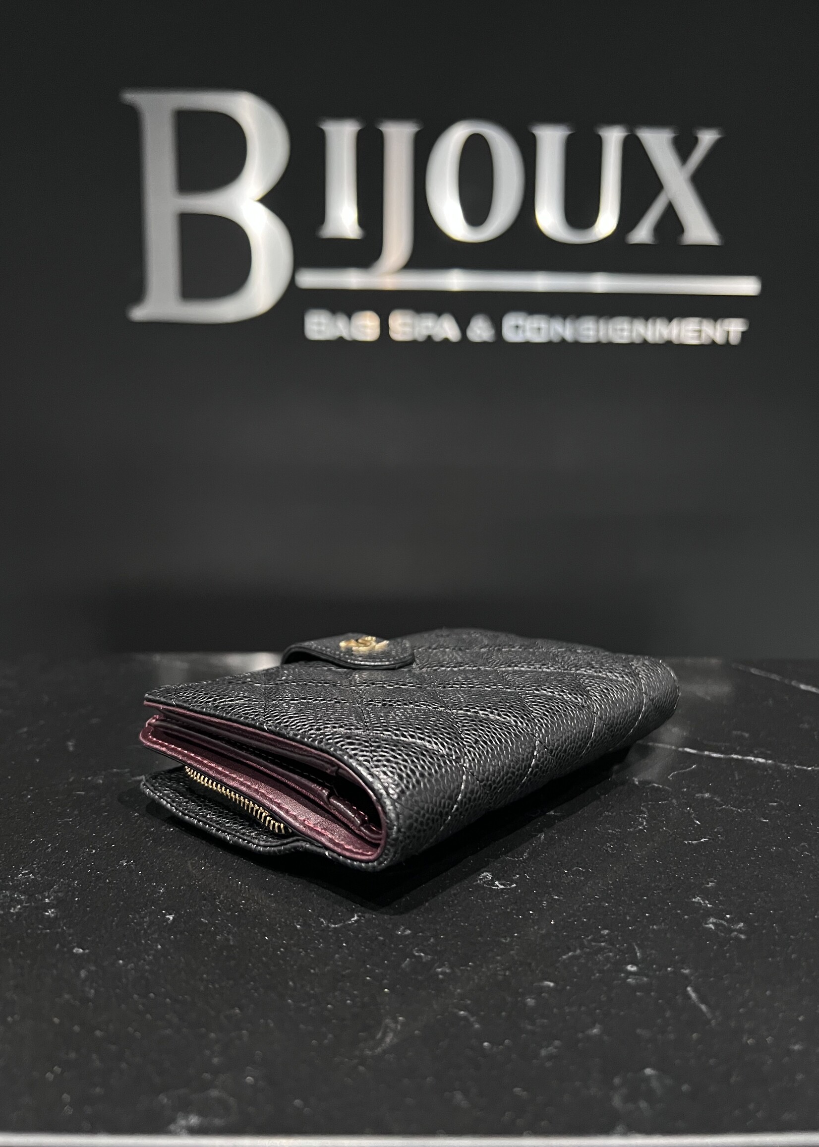 Chanel SOLD - Chanel Black Caviar Wallet