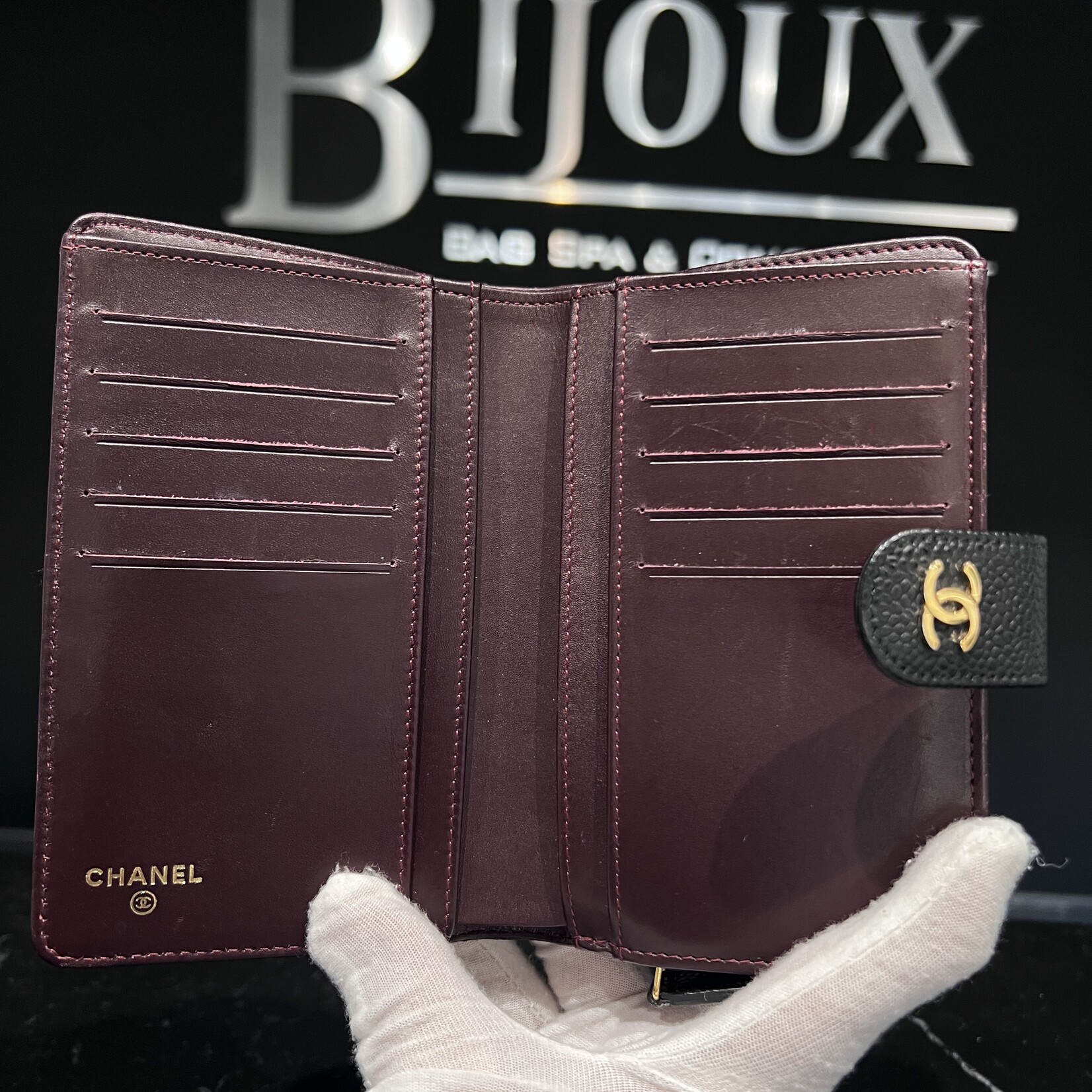 Chanel SOLD - Chanel Black Caviar Wallet
