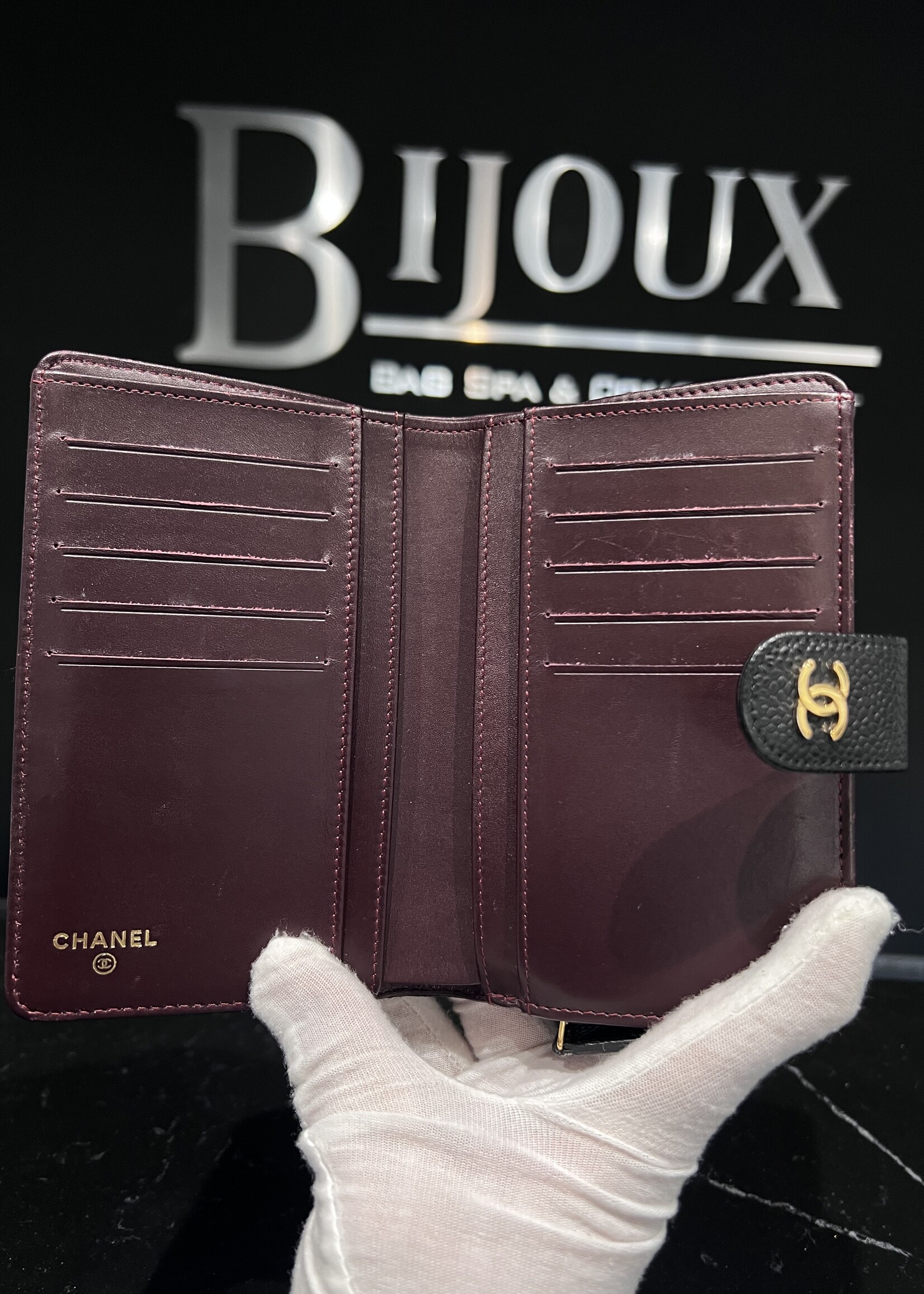 Chanel SOLD - Chanel Black Caviar Wallet