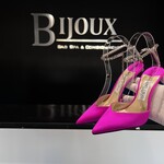 Jimmy Choo SOLD- Jimmy Choo Saeda 100 Fuchsia Satin