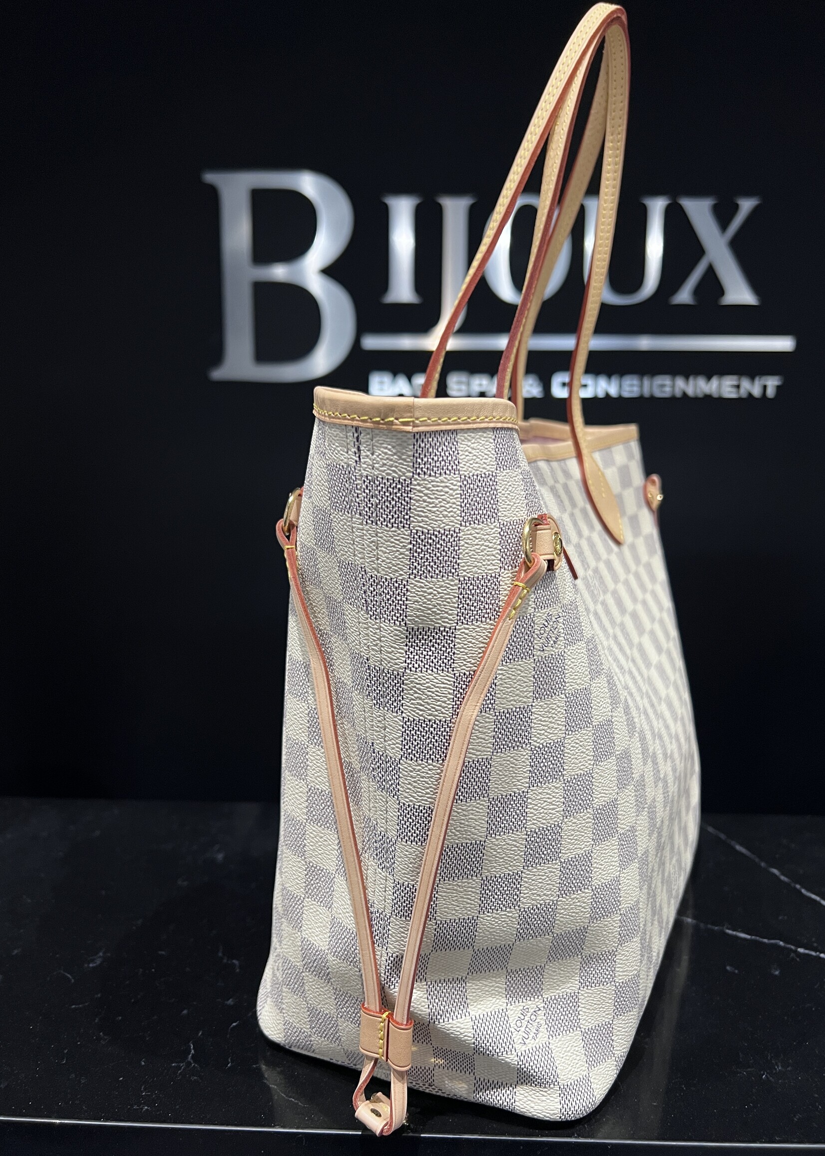 Louis Vuitton SOLD- Louis Vuitton Neverfull MM Damier Azur