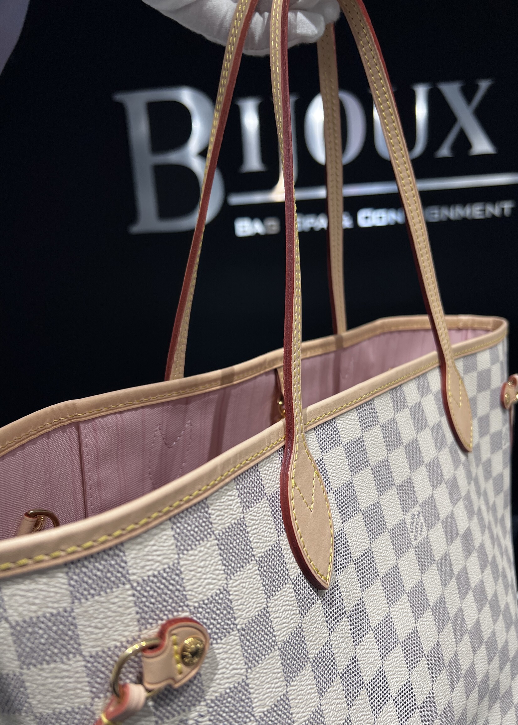 Louis Vuitton SOLD- Louis Vuitton Neverfull MM Damier Azur