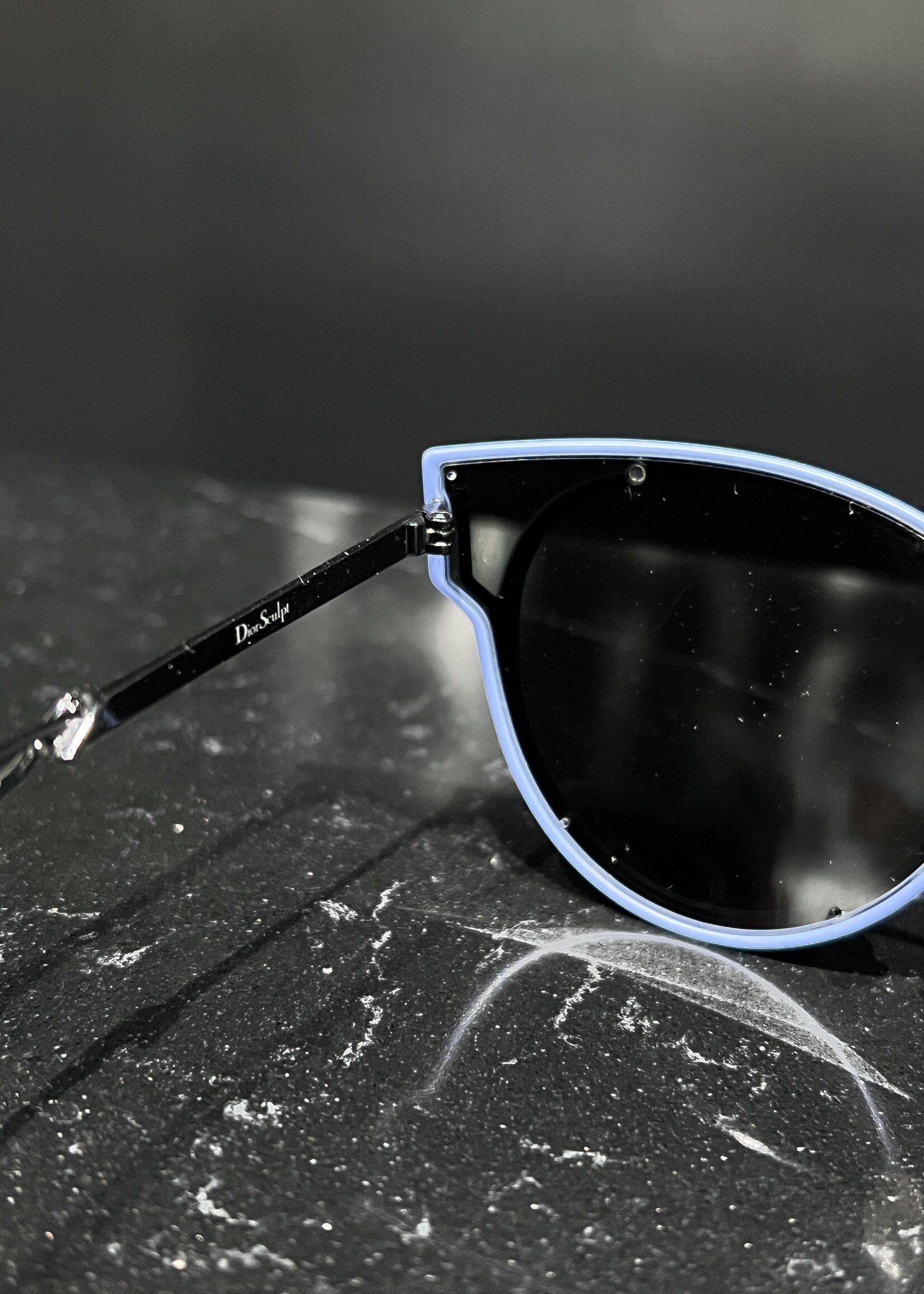 Christian Dior SOLD - Dior Sculpt Blue Sunglasses