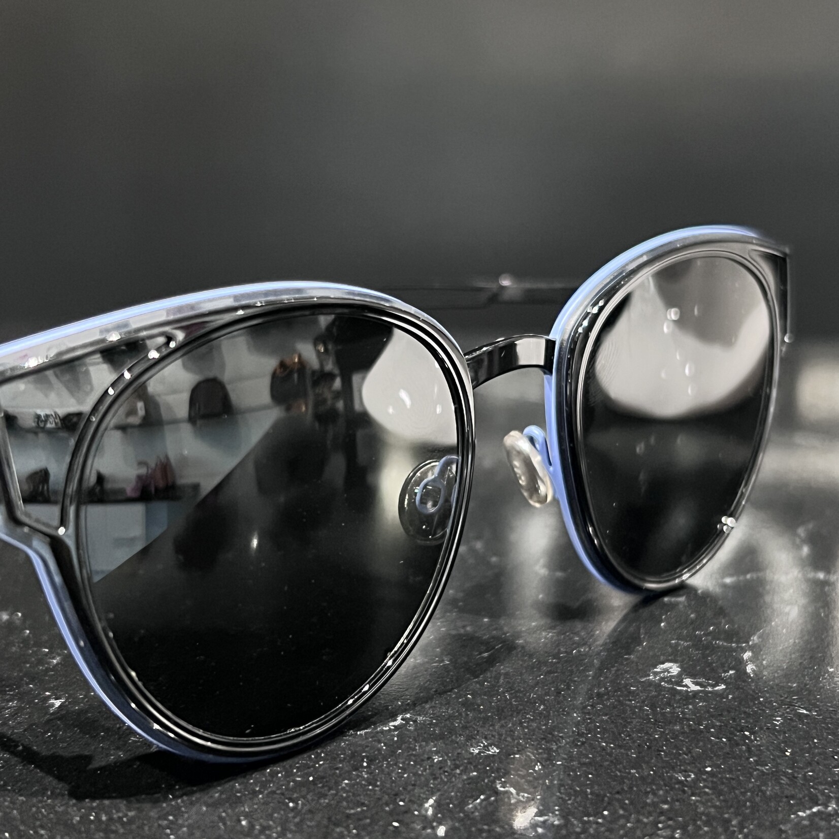 Christian Dior SOLD - Dior Sculpt Blue Sunglasses