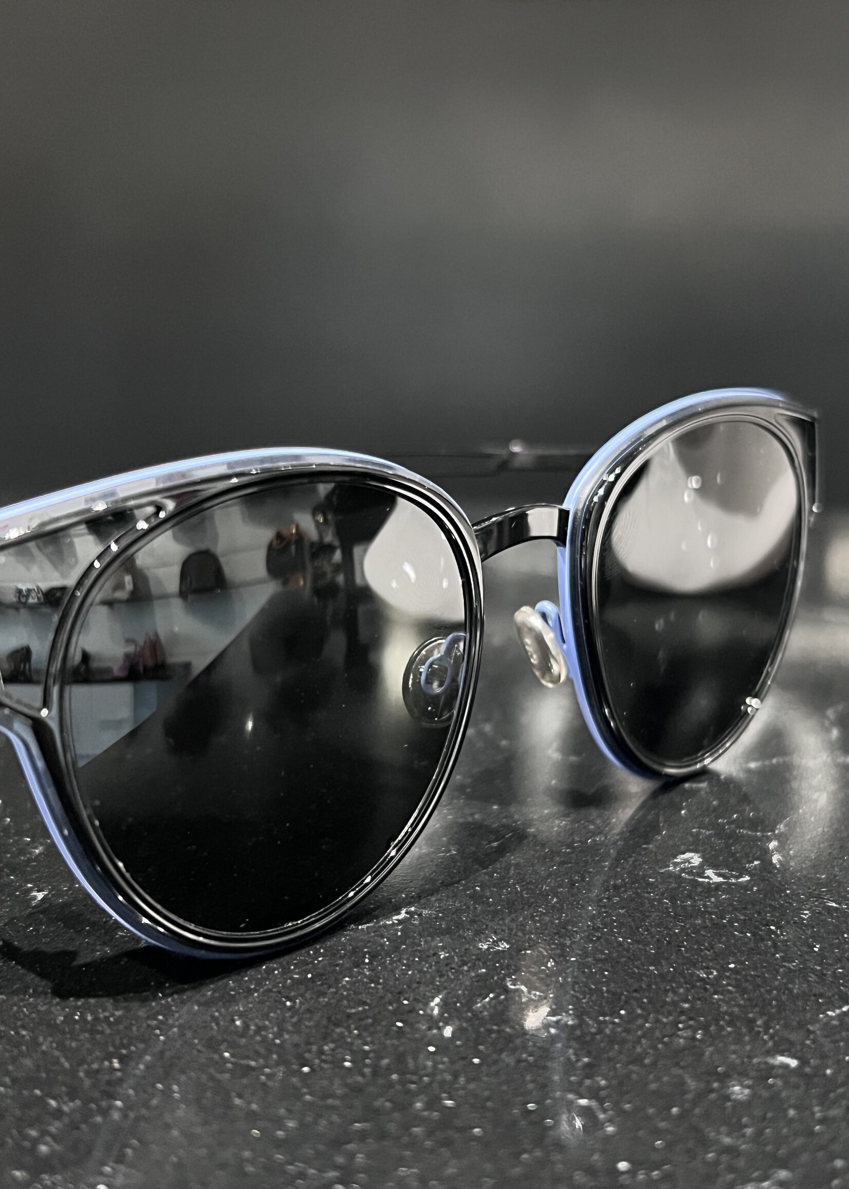 Christian Dior SOLD - Dior Sculpt Blue Sunglasses