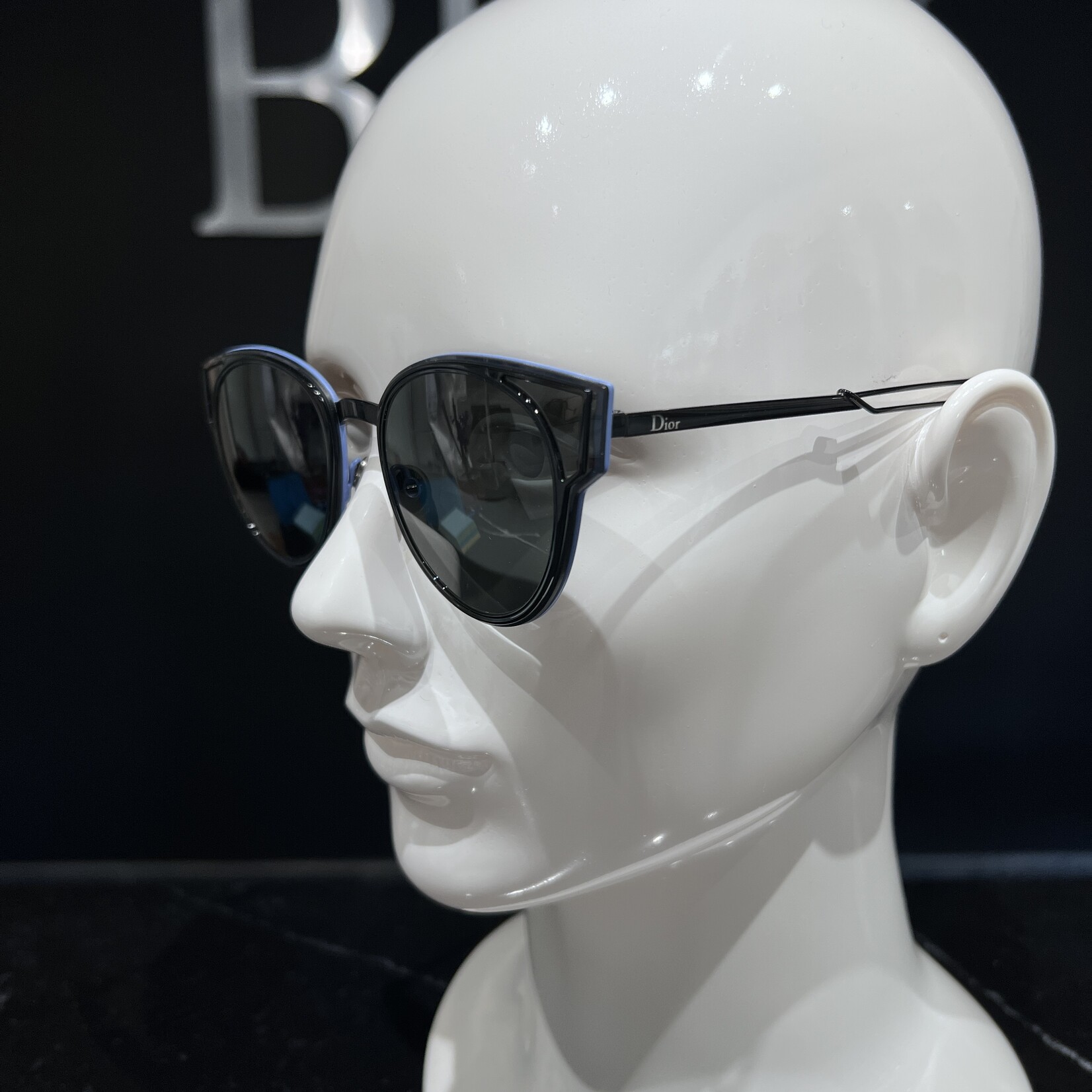 Christian Dior SOLD - Dior Sculpt Blue Sunglasses