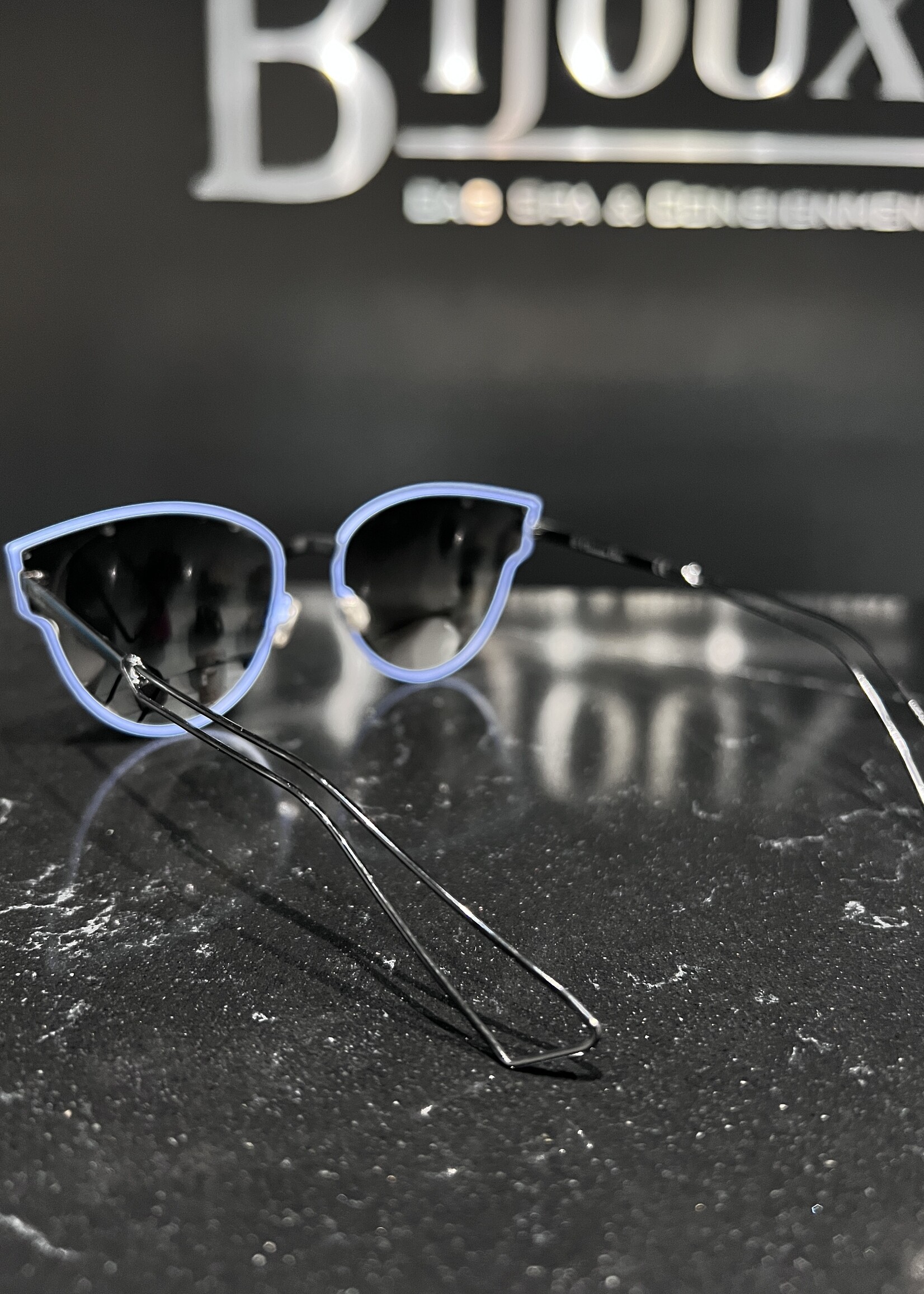 Christian Dior SOLD - Dior Sculpt Blue Sunglasses