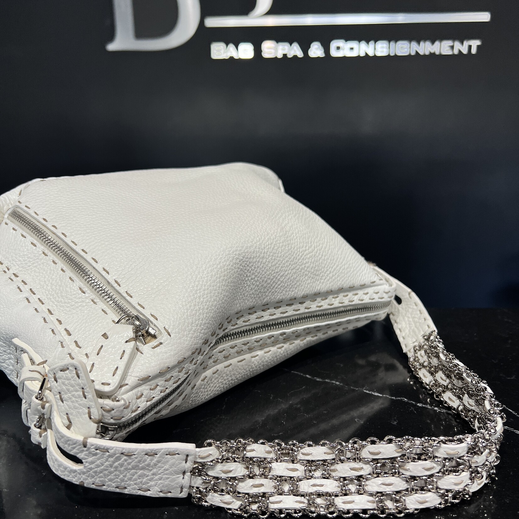 Fendi SOLD- Fendi Selleria Blanc