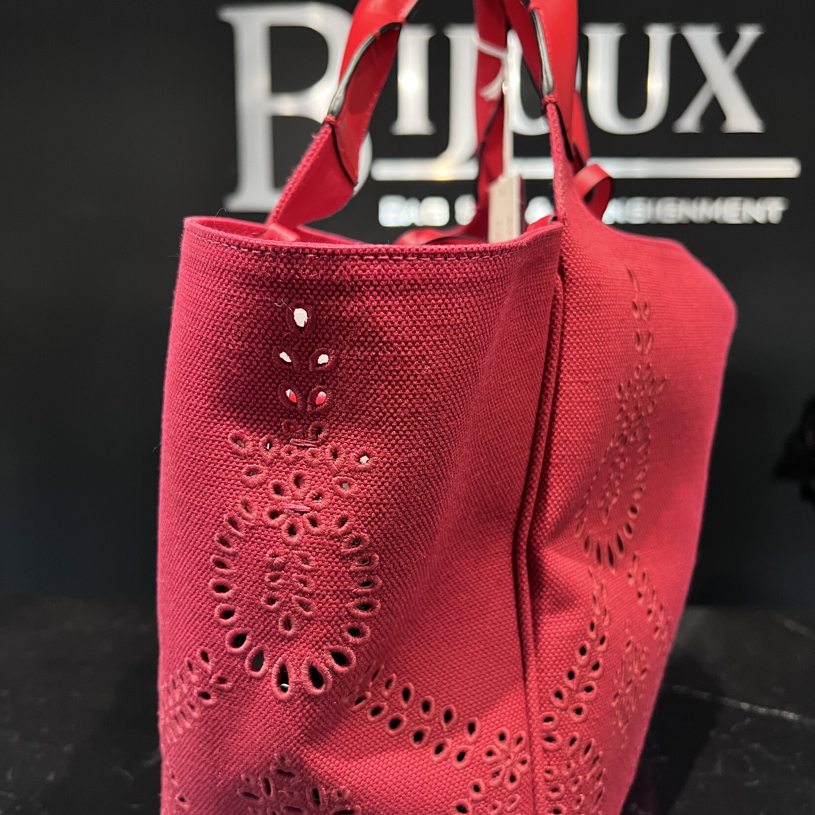Valentino SOLD- Valentino Atelier Red Shopping Tote
