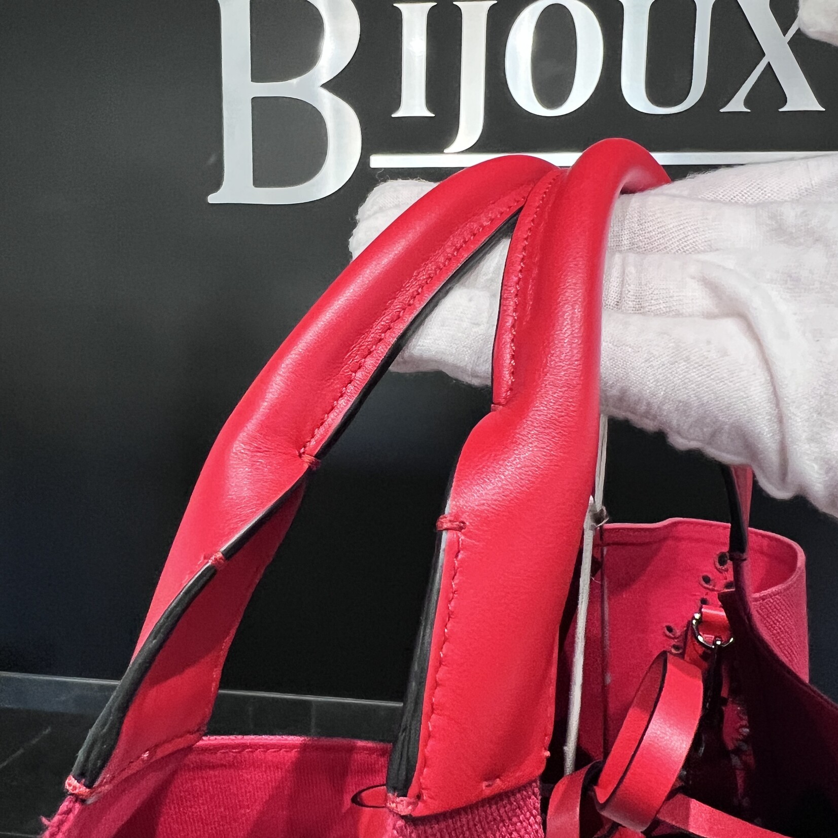 Valentino SOLD- Valentino Atelier Red Shopping Tote