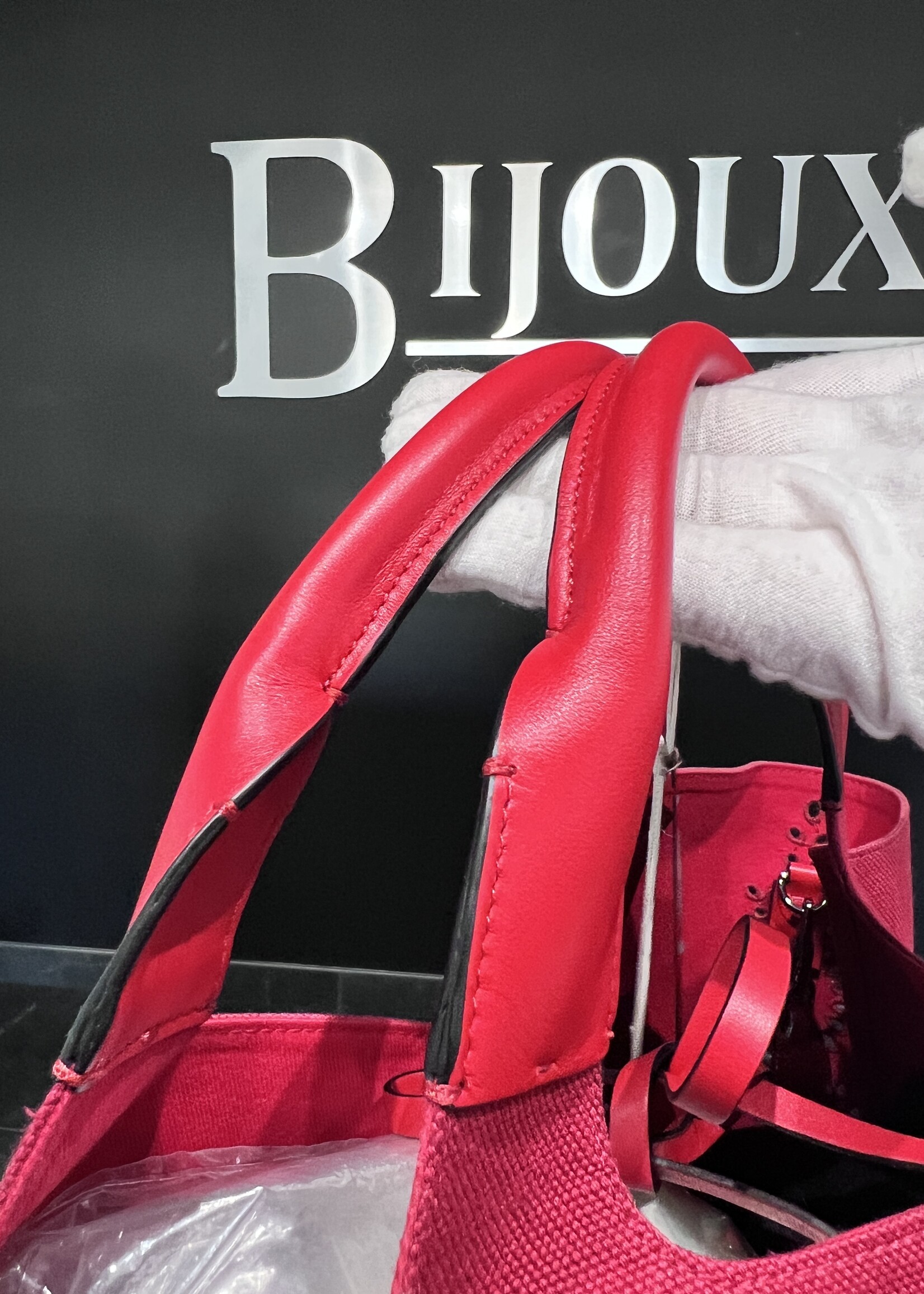 Valentino SOLD- Valentino Atelier Red Shopping Tote