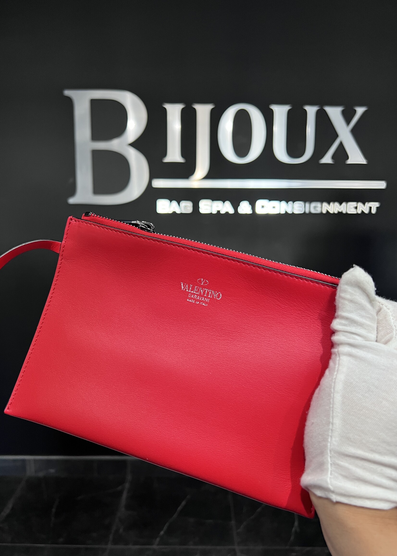 Valentino SOLD- Valentino Atelier Red Shopping Tote