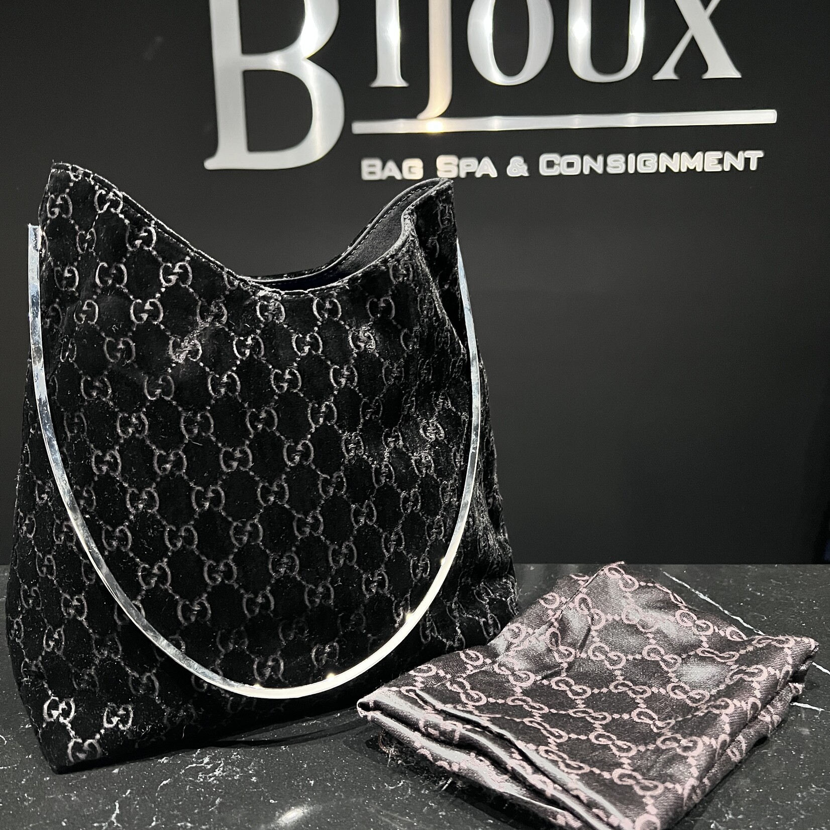 Gucci velour bag new arrivals