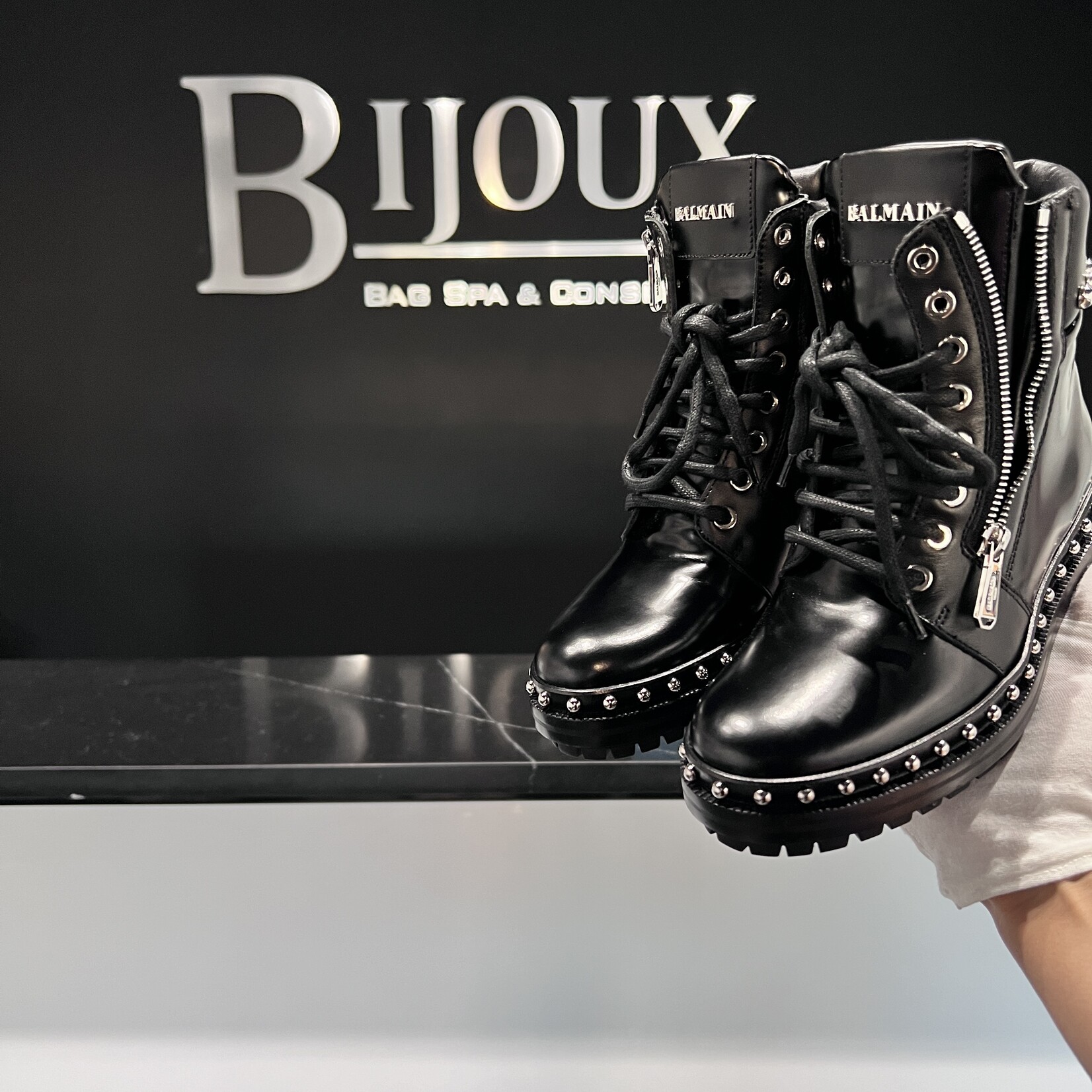 Balmain Combat Boots - 35