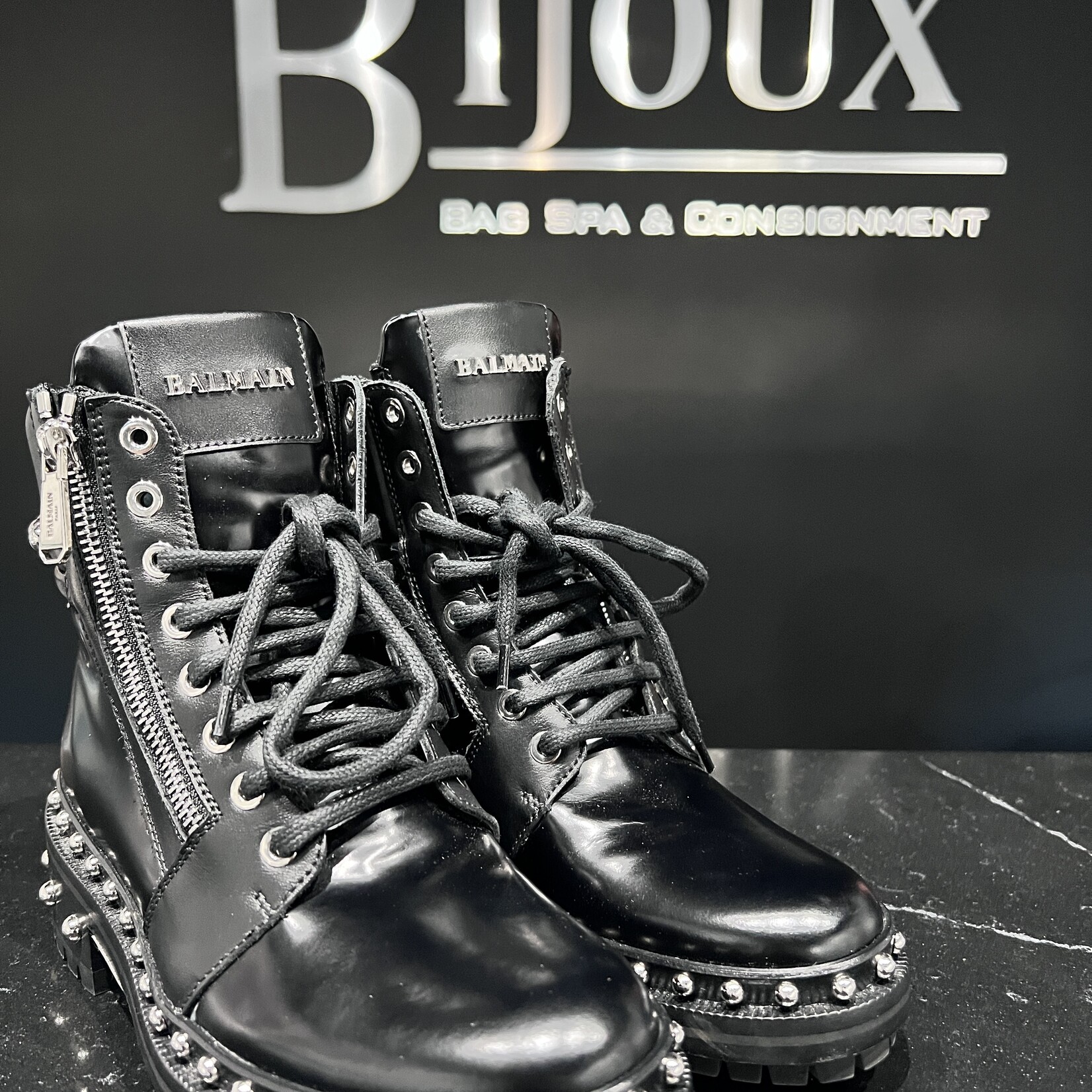 Balmain Combat Boots - 35