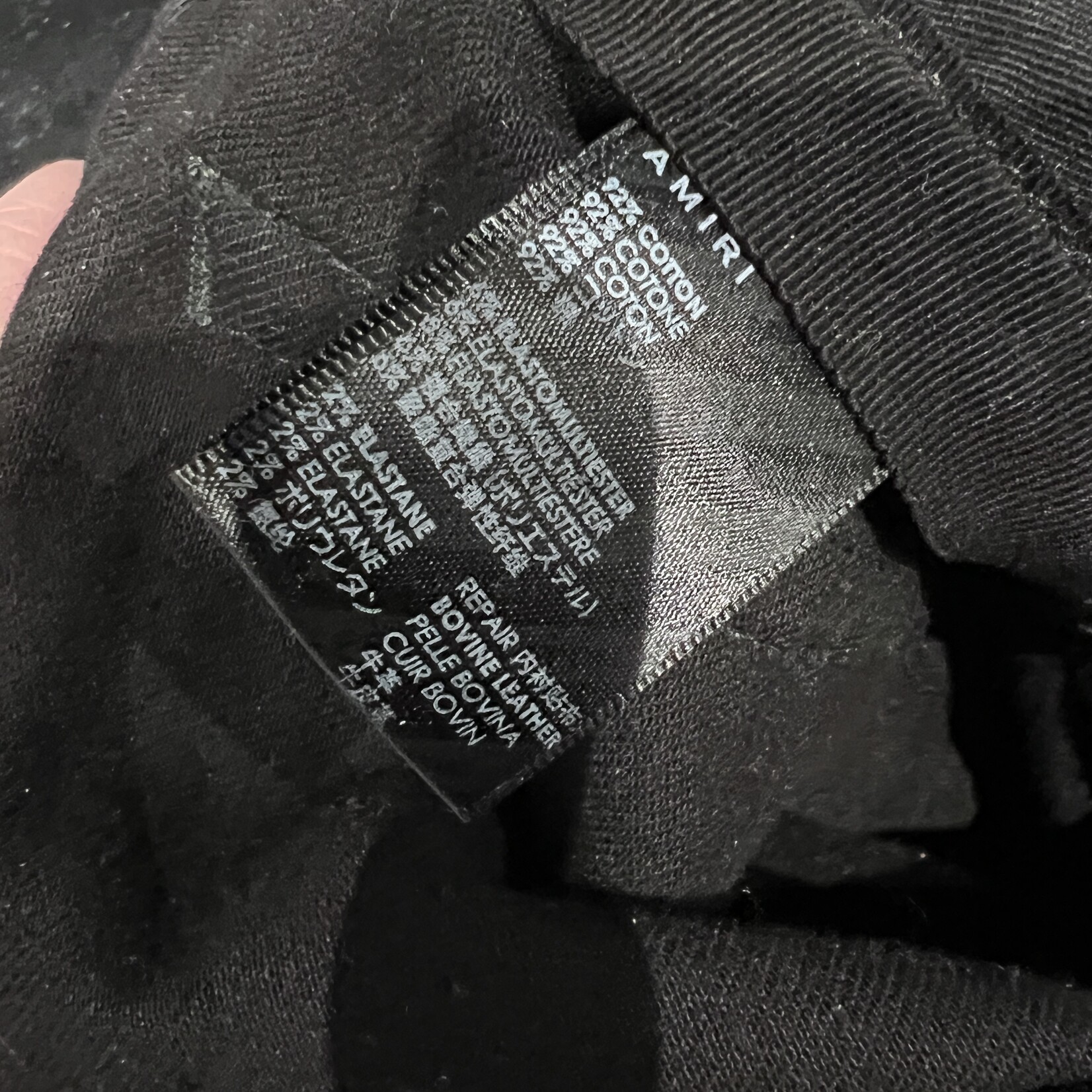 SOLD - Amiri Denim Black Jeans