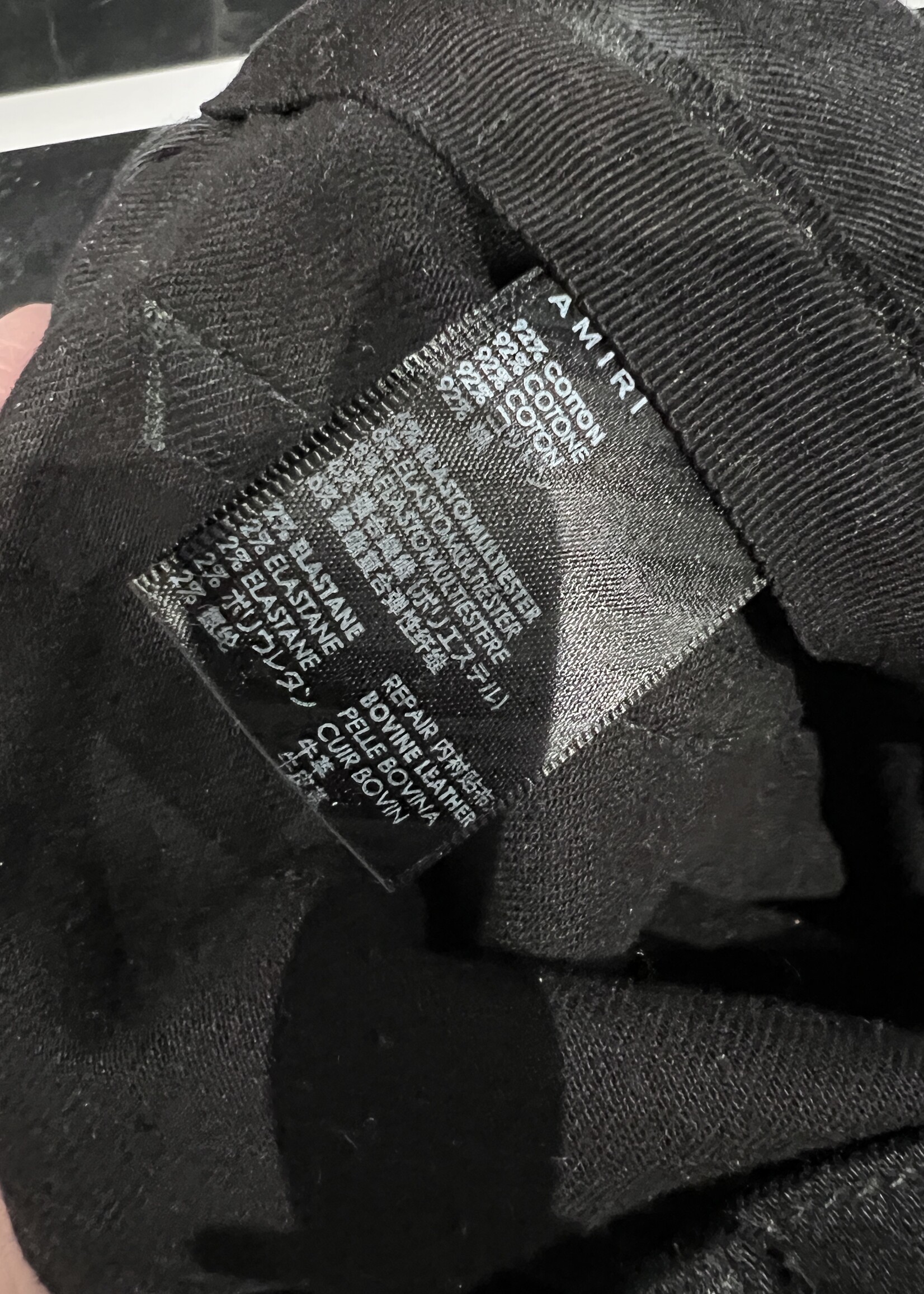 SOLD - Amiri Denim Black Jeans