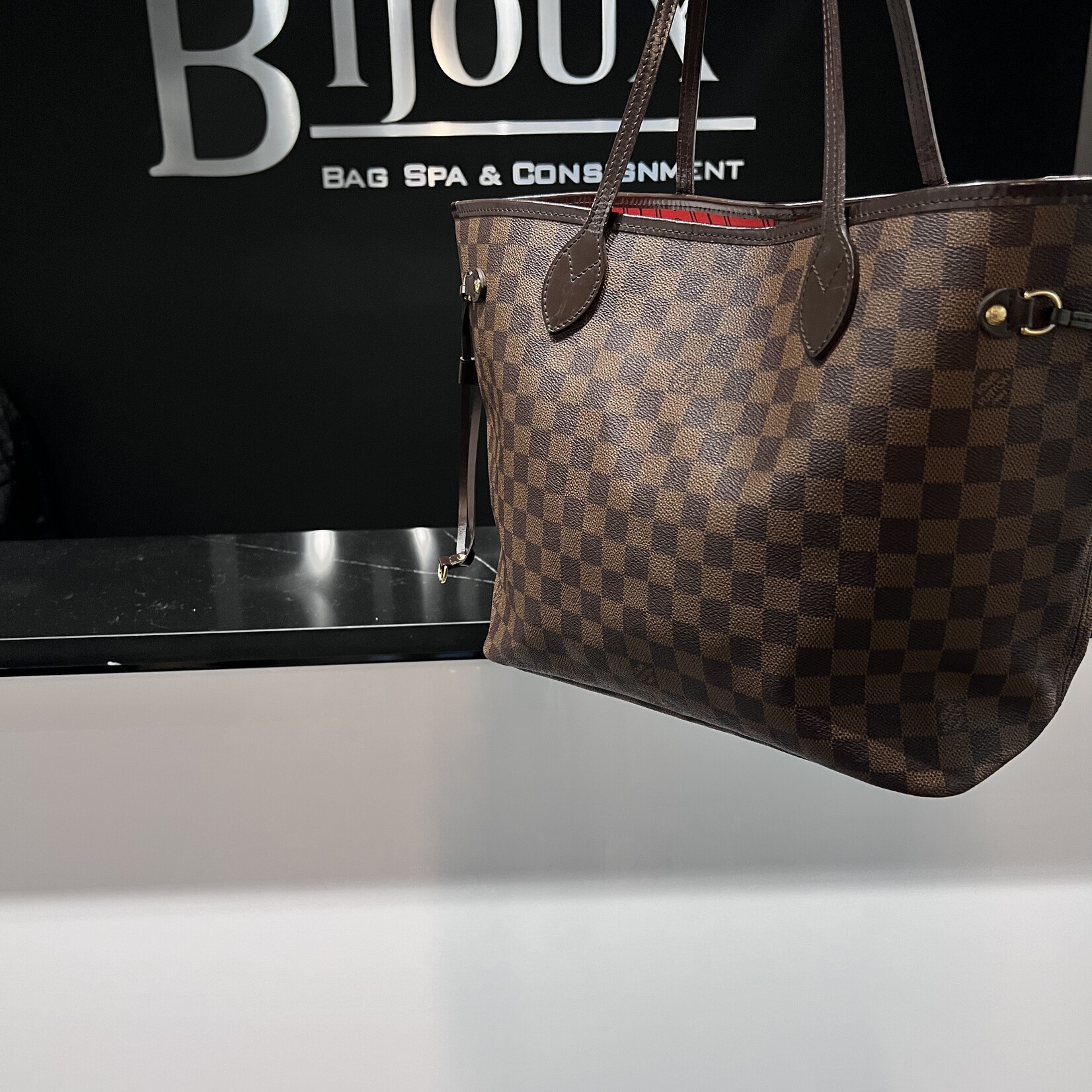 Louis Vuitton SOLD- Louis Vuitton Damier Ebene Neverfull MM